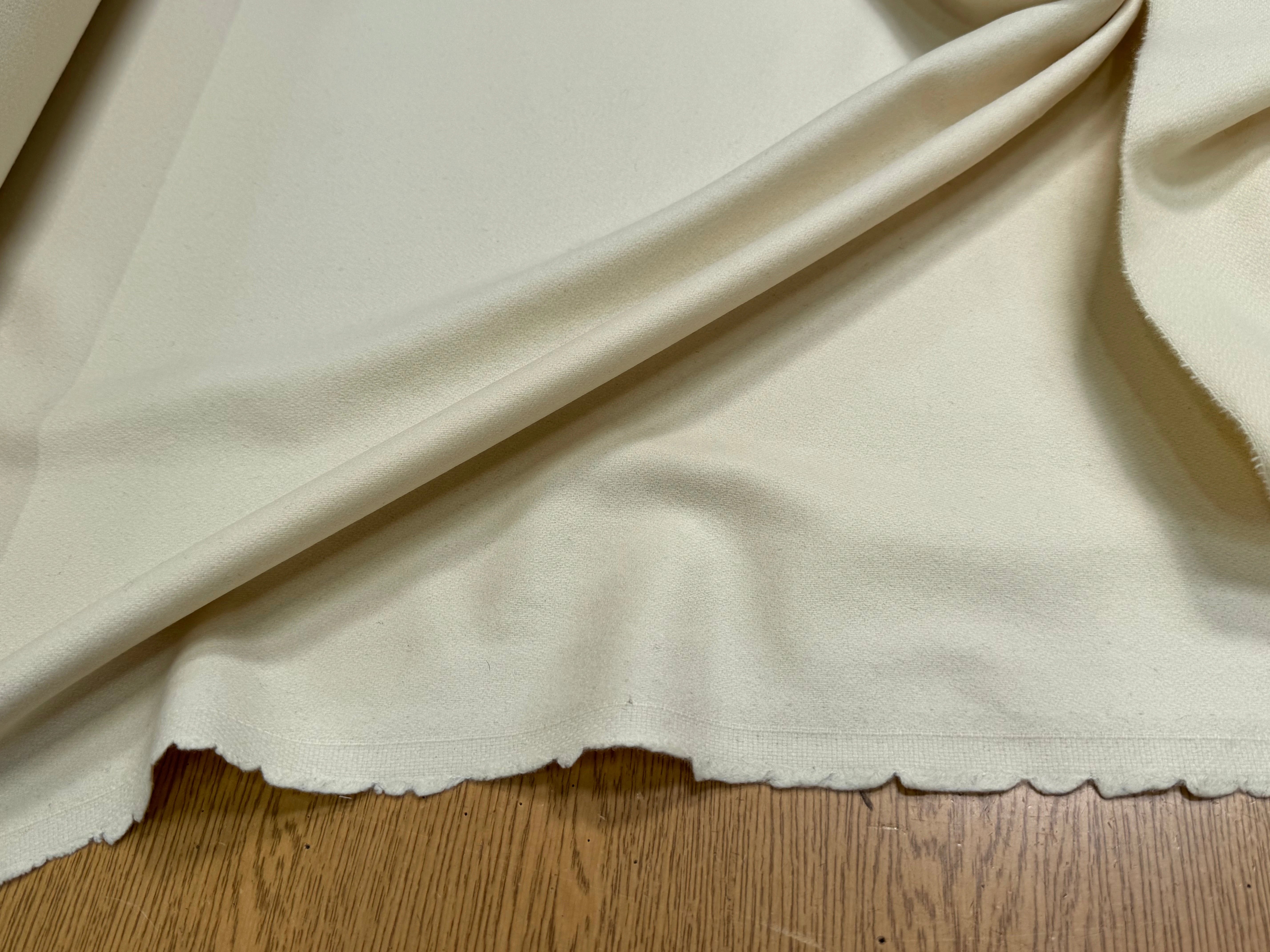 CABAN DE LAINE LÈGEREMENT STRETCH VANILLE - My Little Coupon