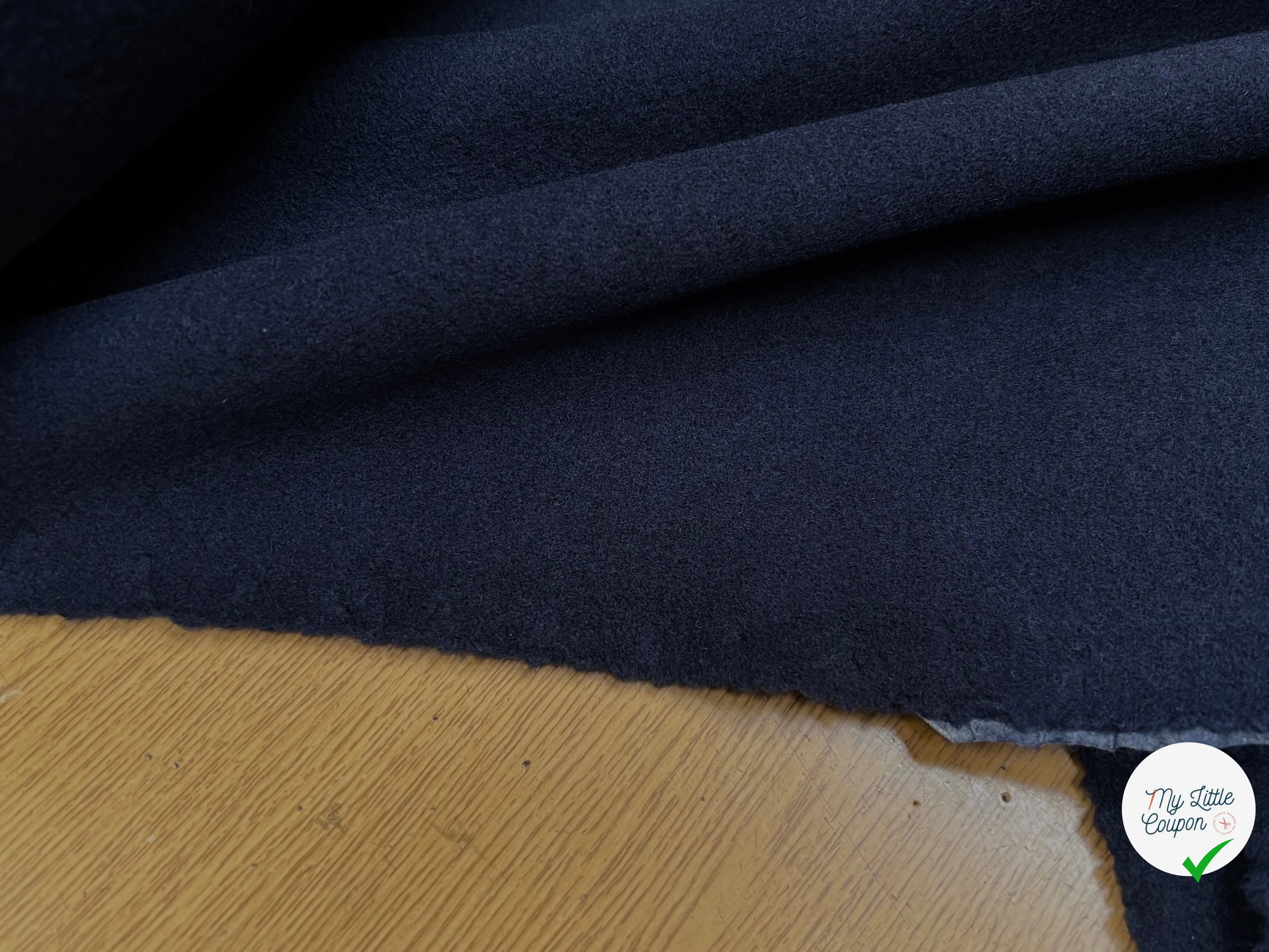 CABAN DE LAINE LOURD BELLE TENUE MARINE 100% LAINE - My Little Coupon