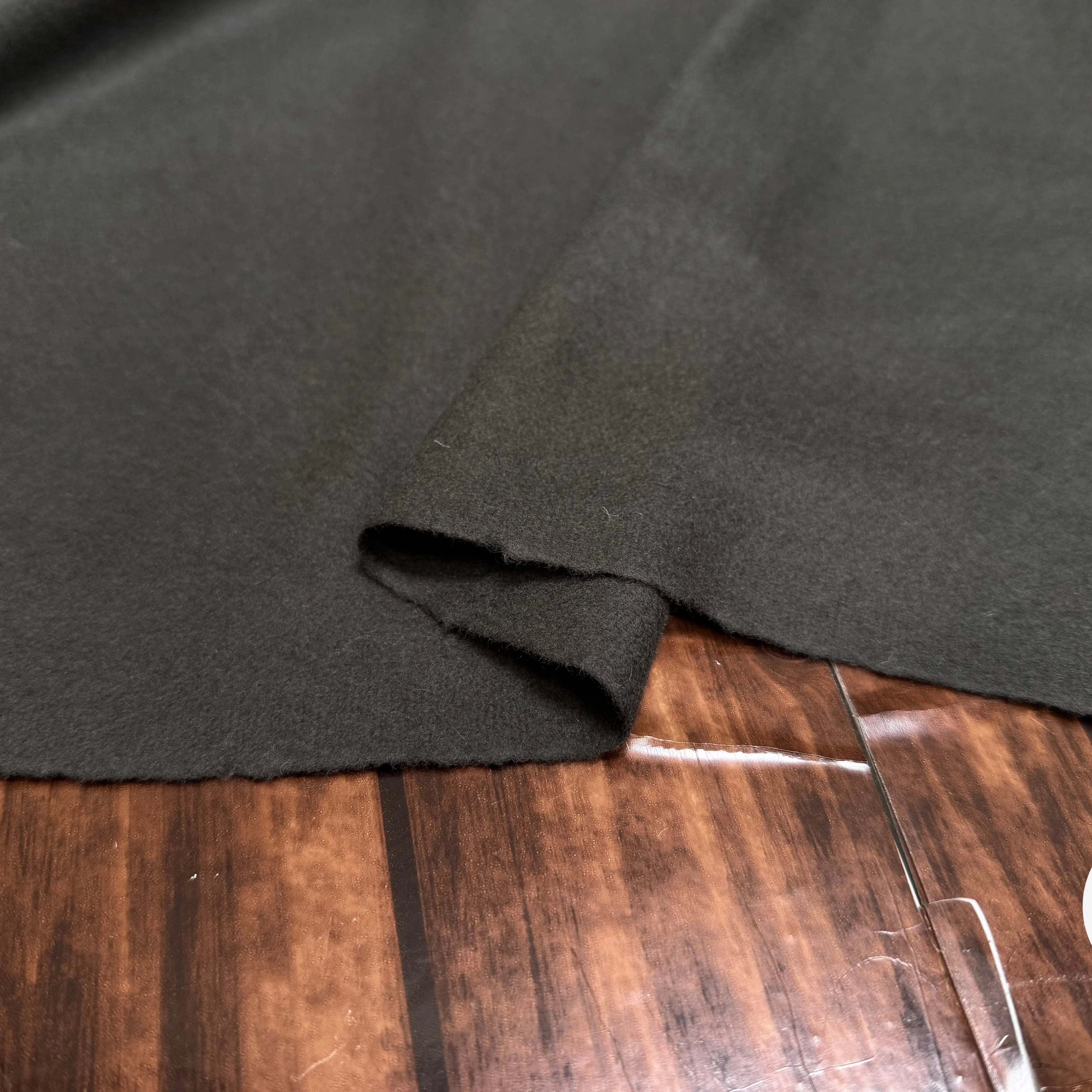 CABAN DE LAINE LOURDE UNI GRIS FONCÉ - My Little Coupon