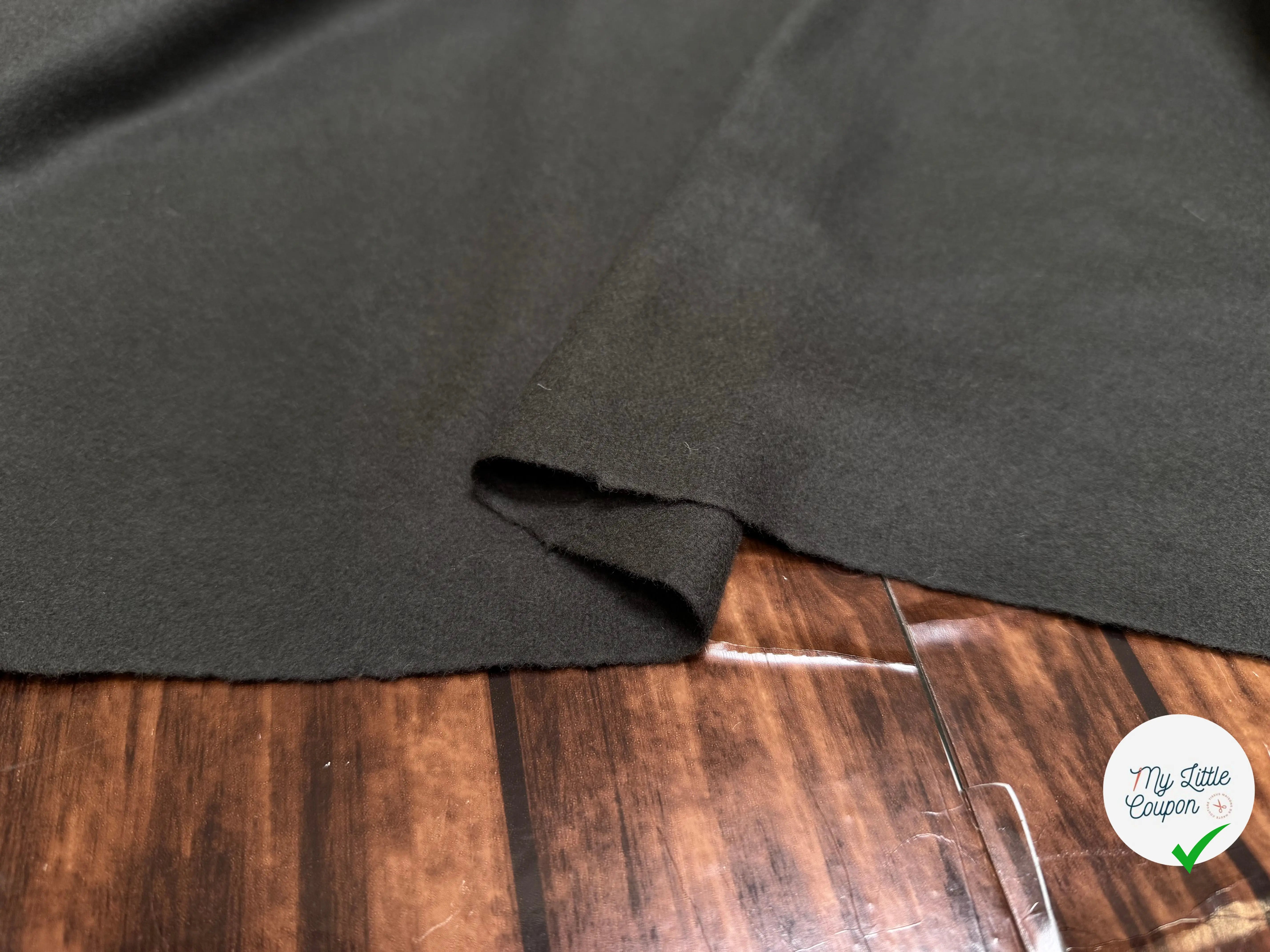 CABAN DE LAINE LOURDE UNI GRIS FONCÉ - My Little Coupon