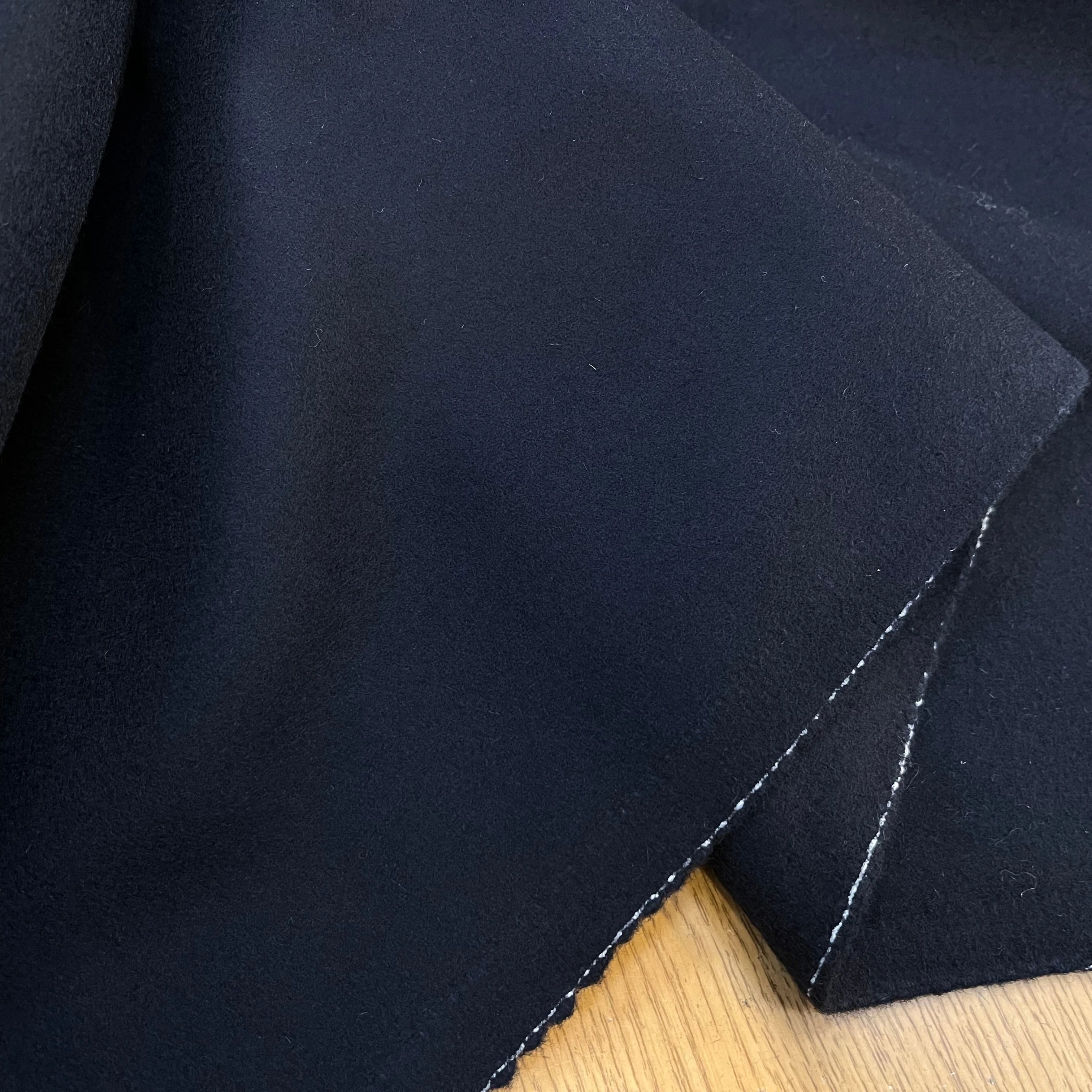 CABAN DE LAINE NAVY 100% LAINE - My Little Coupon