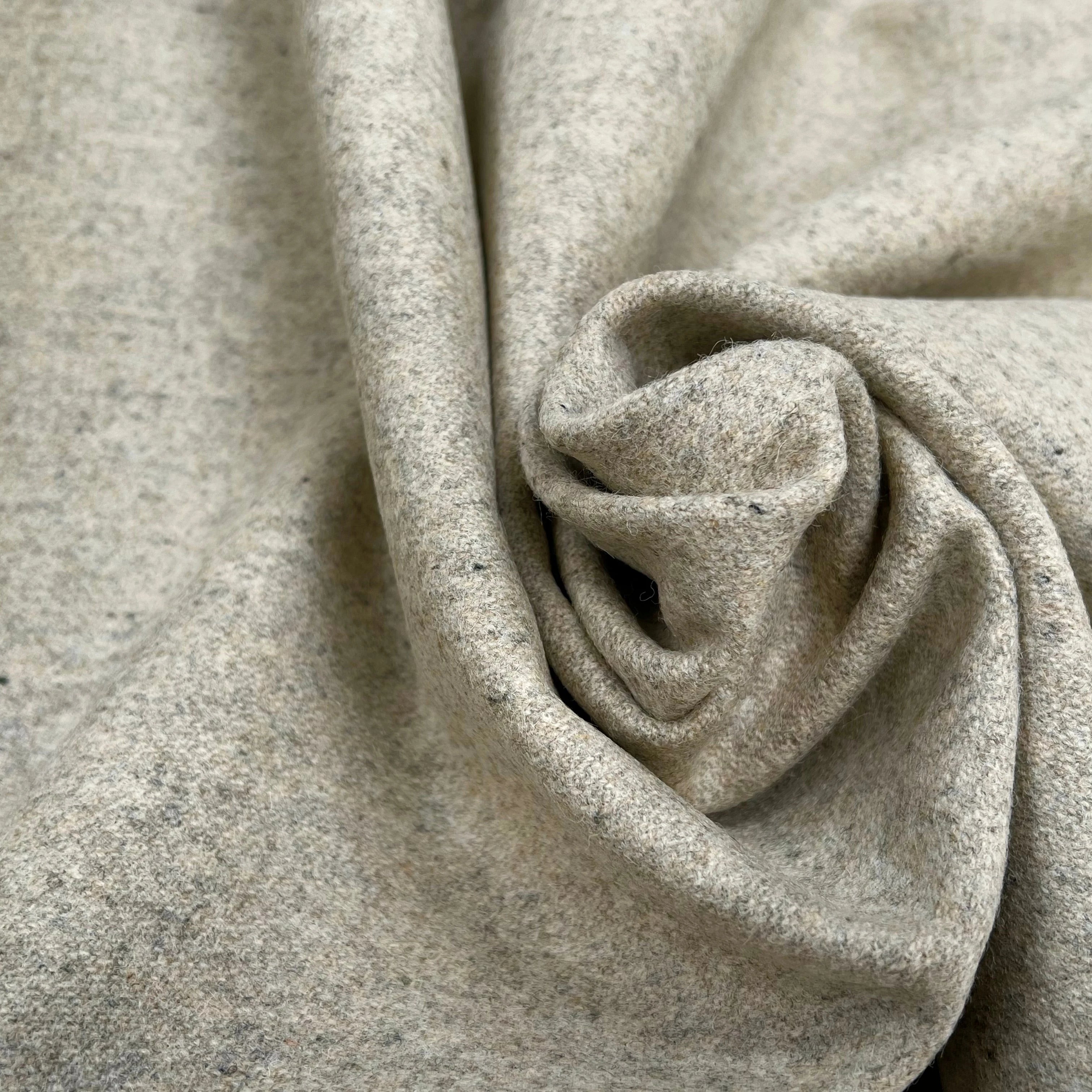 CABAN DE LAINE SABLE CHINÉ 100% LAINE FABRICATION FRAÇAISE - My Little Coupon