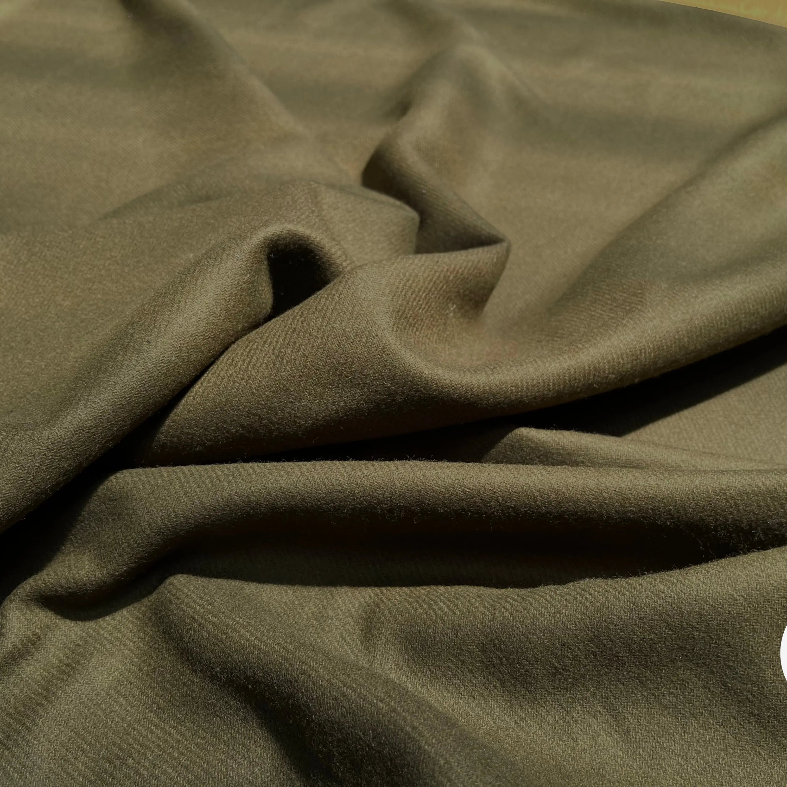 CABAN LAINAGE VERT KAKI SERGÉ - My Little Coupon