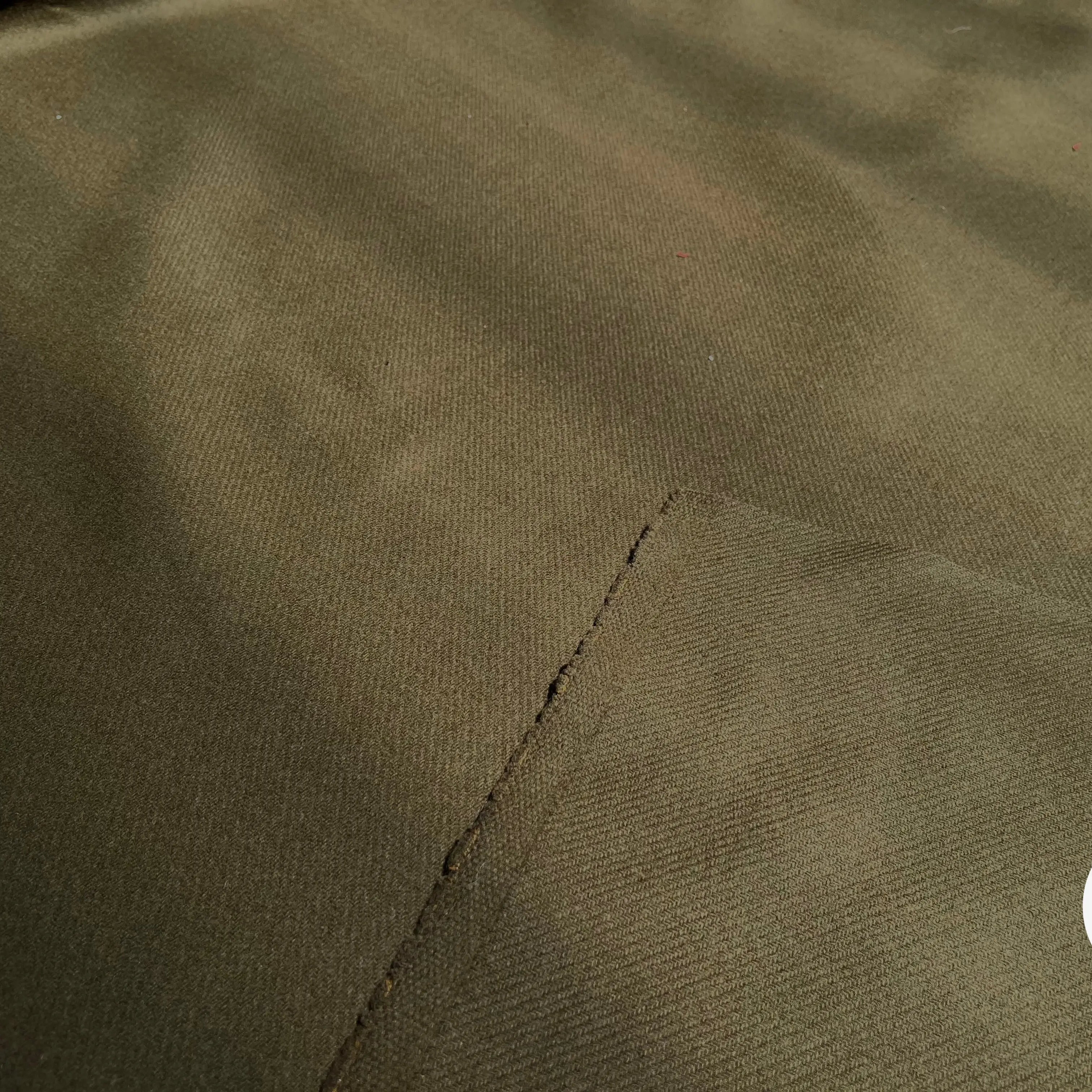 CABAN LAINAGE VERT KAKI SERGÉ - My Little Coupon