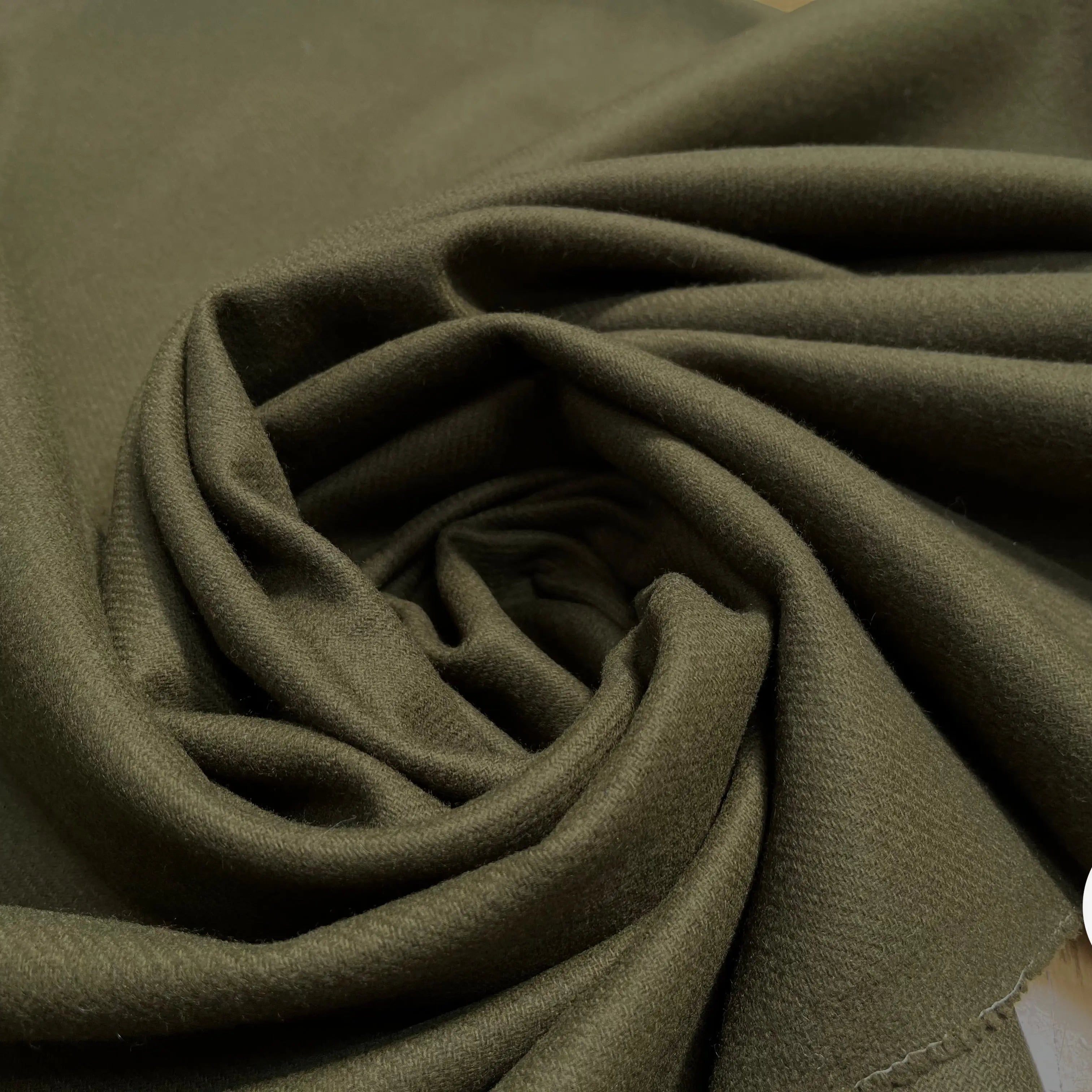 CABAN LAINAGE VERT KAKI SERGÉ - My Little Coupon