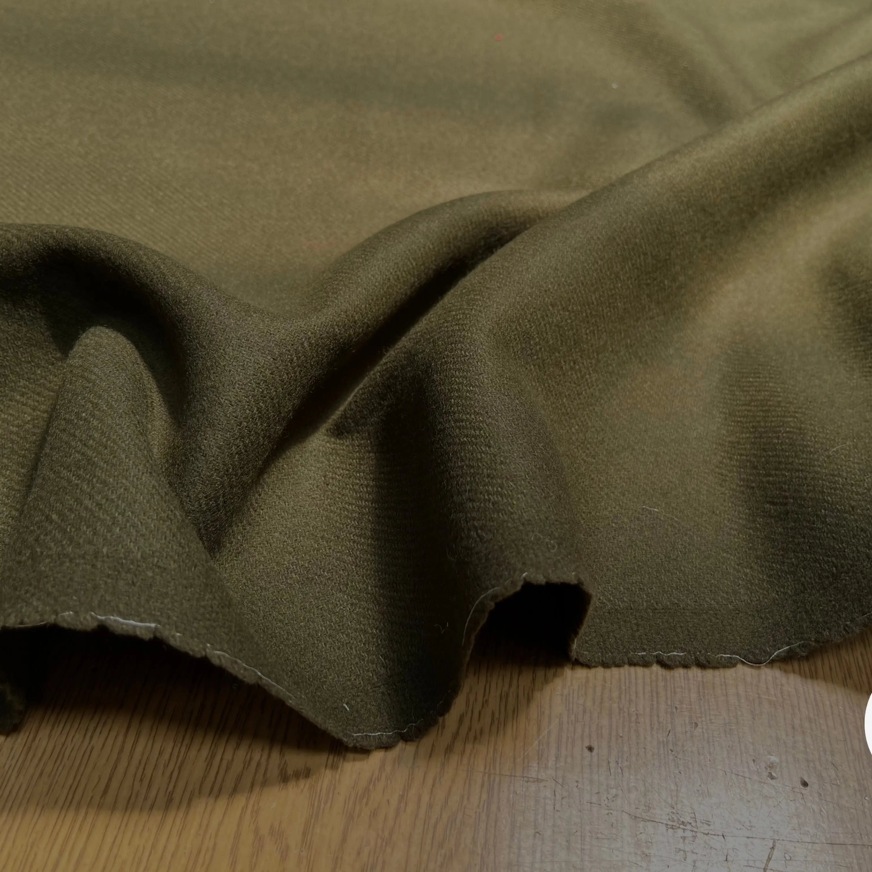 CABAN LAINAGE VERT KAKI SERGÉ - My Little Coupon