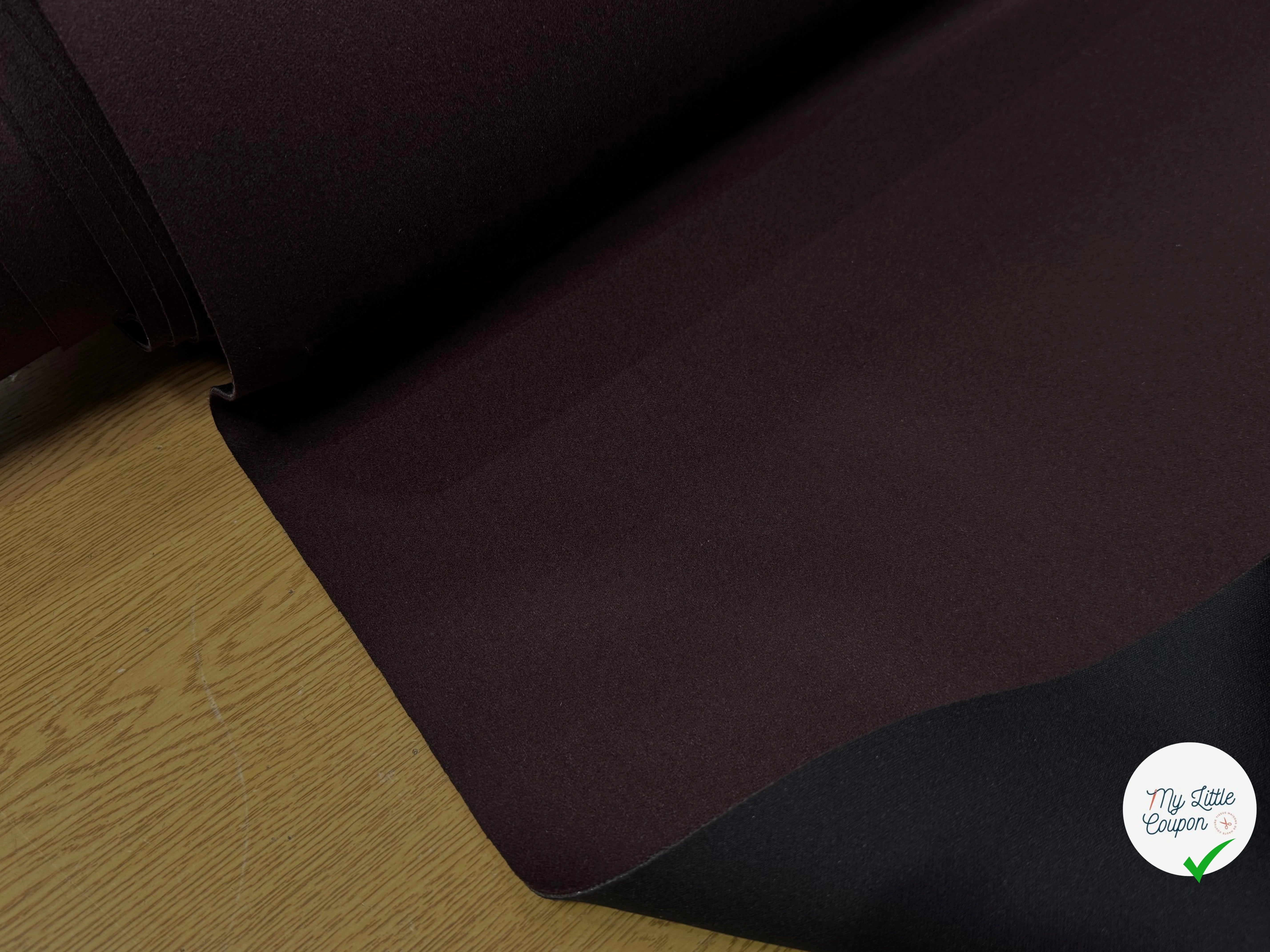 CABAN LAINE CONTRECOLLE CHOCO BORDEAUX - My Little Coupon