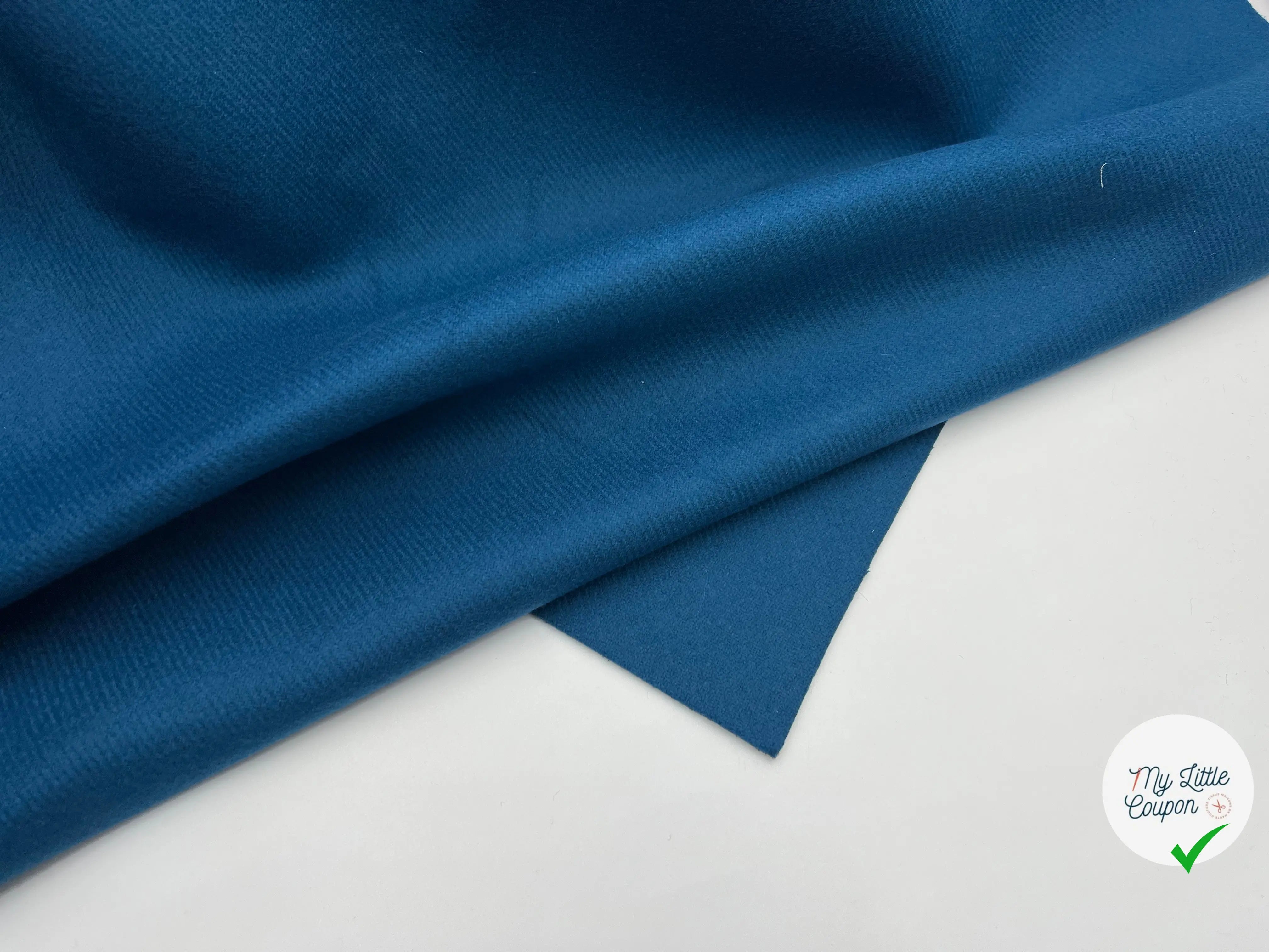 CABAN STRIĂ BLEU VERT CONTRECOLLĂ JERSEY NOIR - My Little Coupon - tissu - coudre