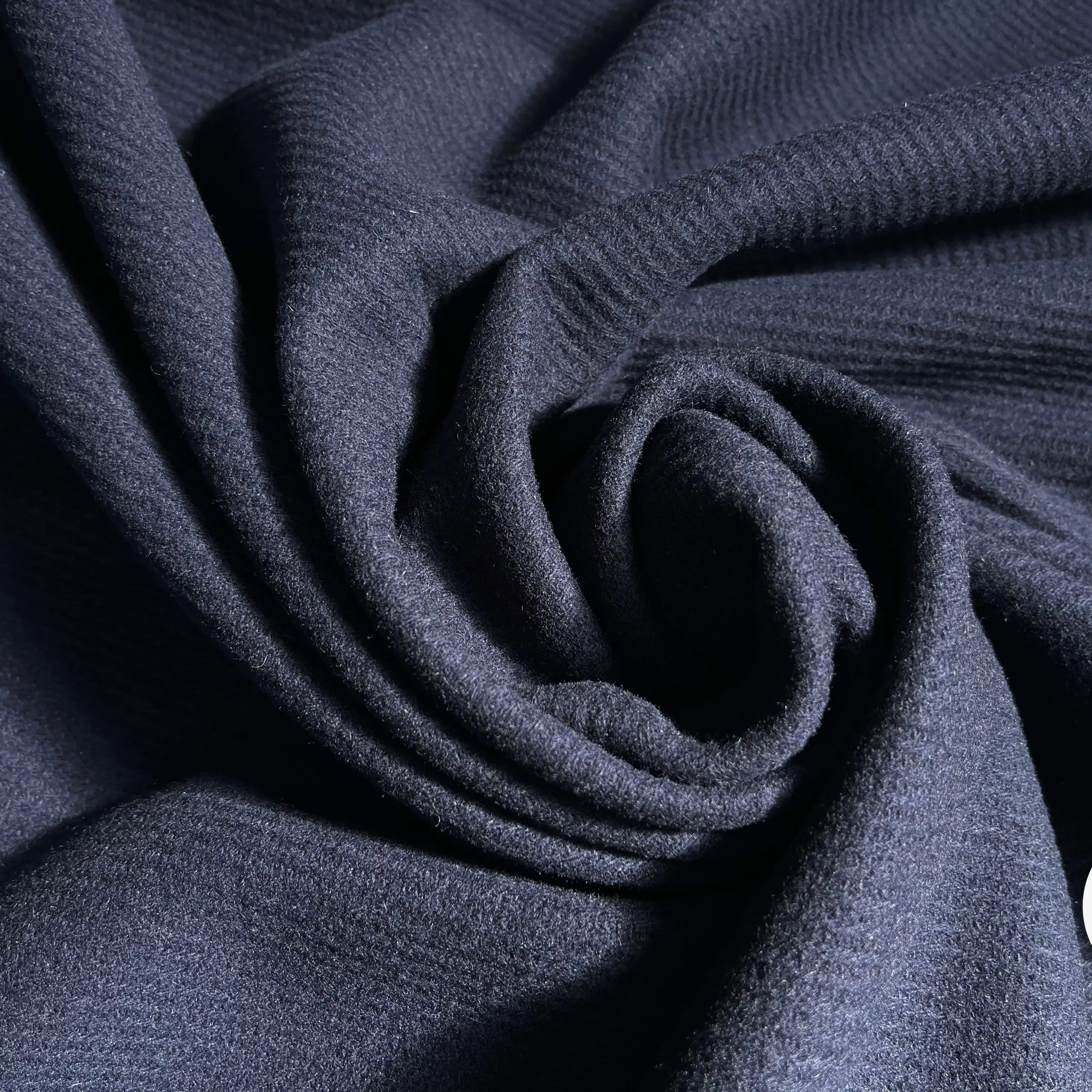 CABAN STRIÉ UNI MARINE 80% LAINE VIERGE - My Little Coupon