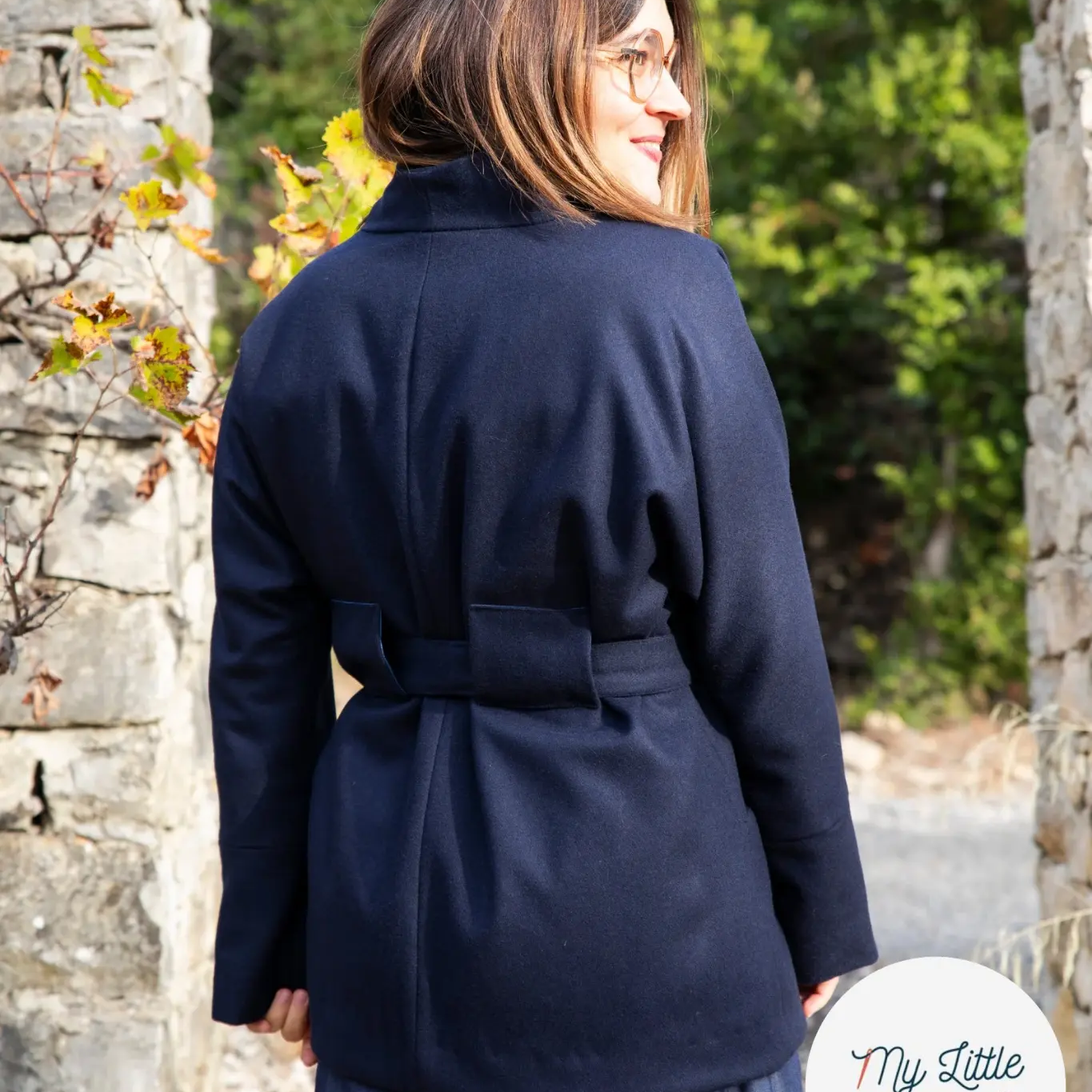 CABAN UNI BLEU MARINE - My Little Coupon