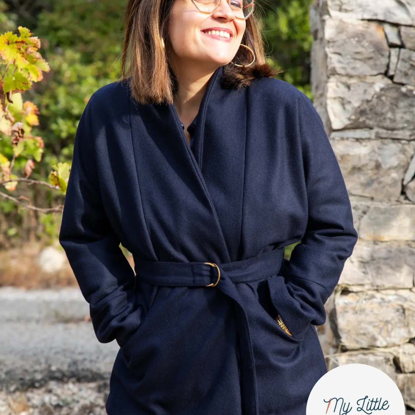 CABAN UNI BLEU MARINE - My Little Coupon