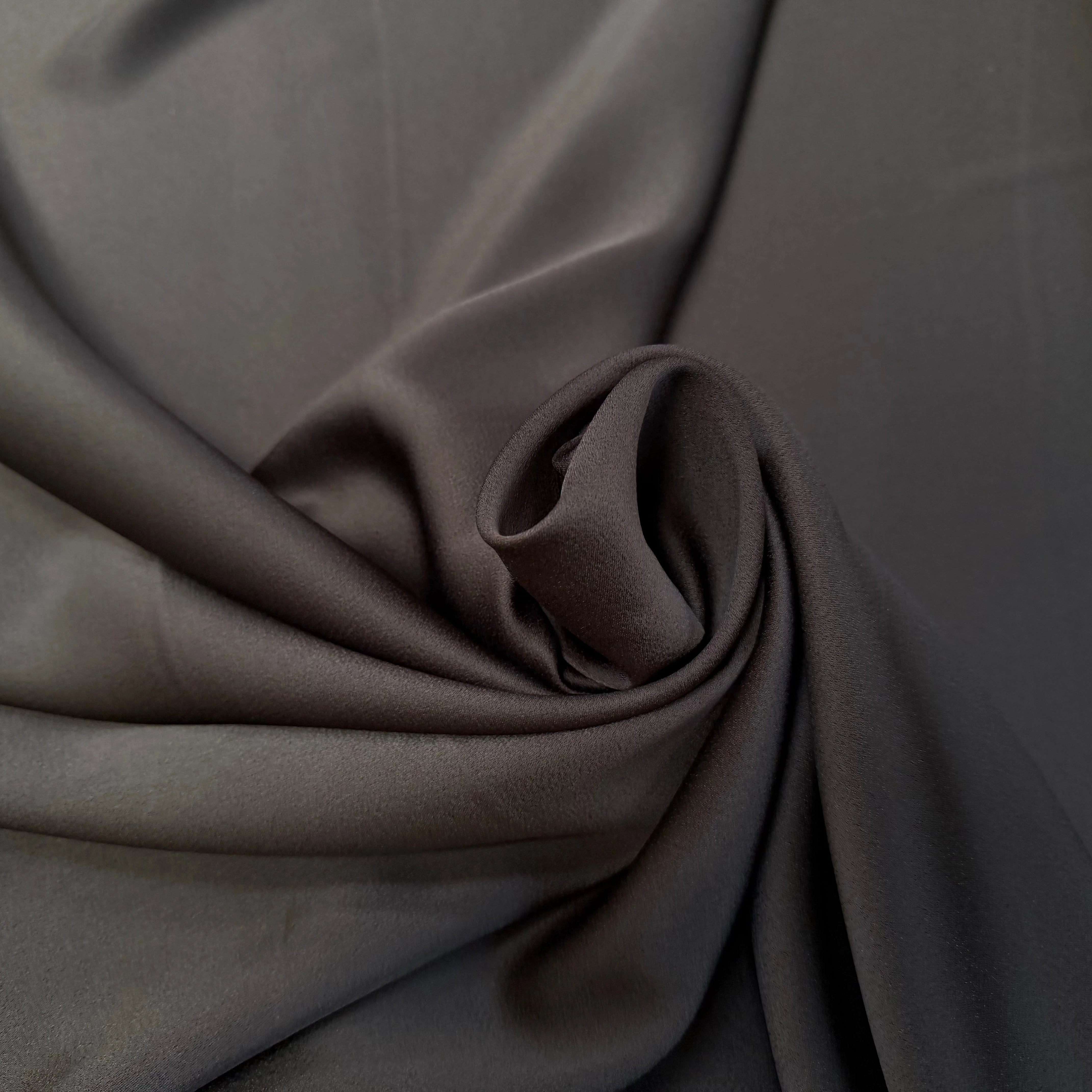 CCREPE ENVERS SATIN VISCOSE ET ACETATE MAT CAFE - My Little Coupon