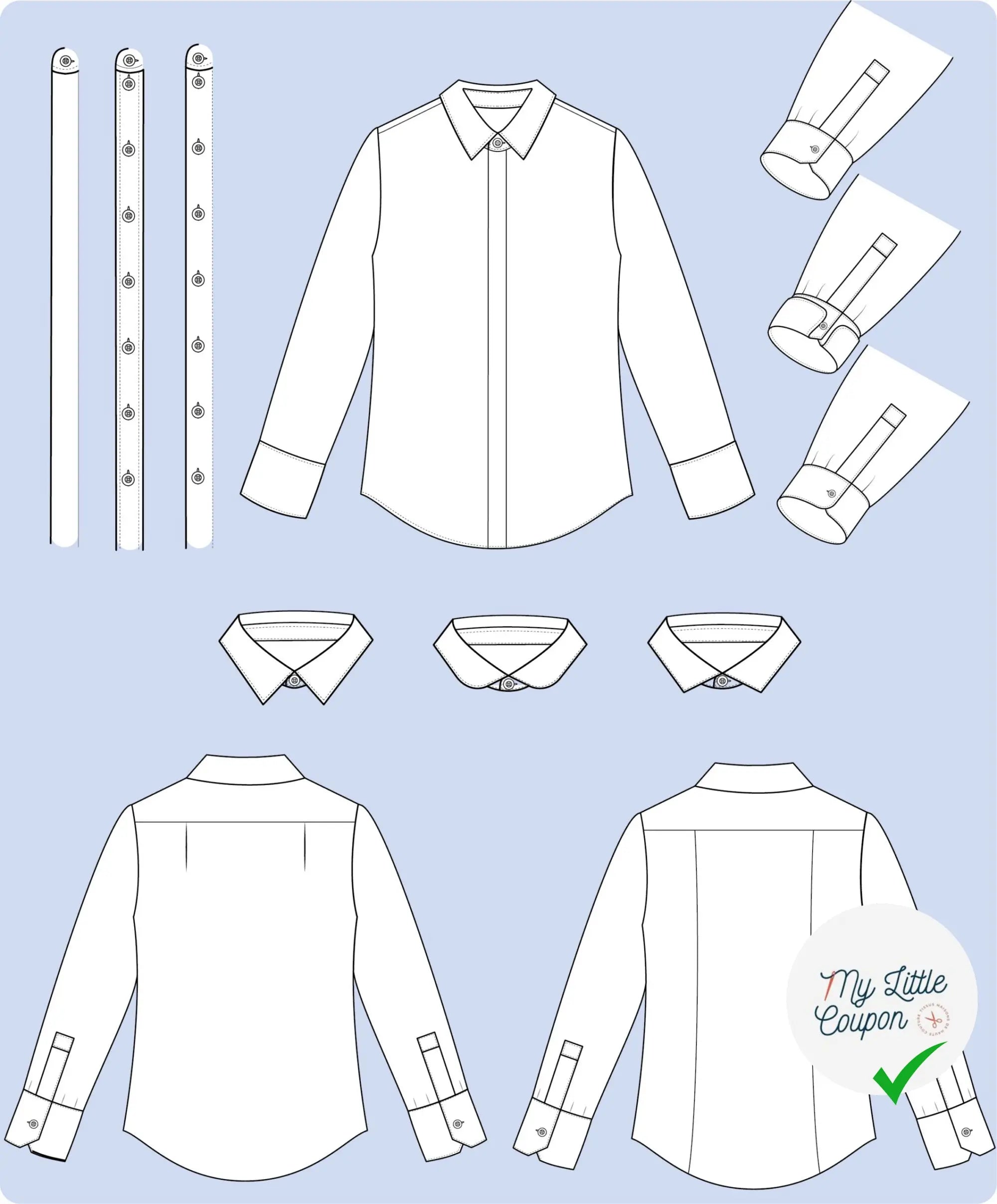CHEMISE JOHN- PATRON POCHETTE LES PATRHOMS
