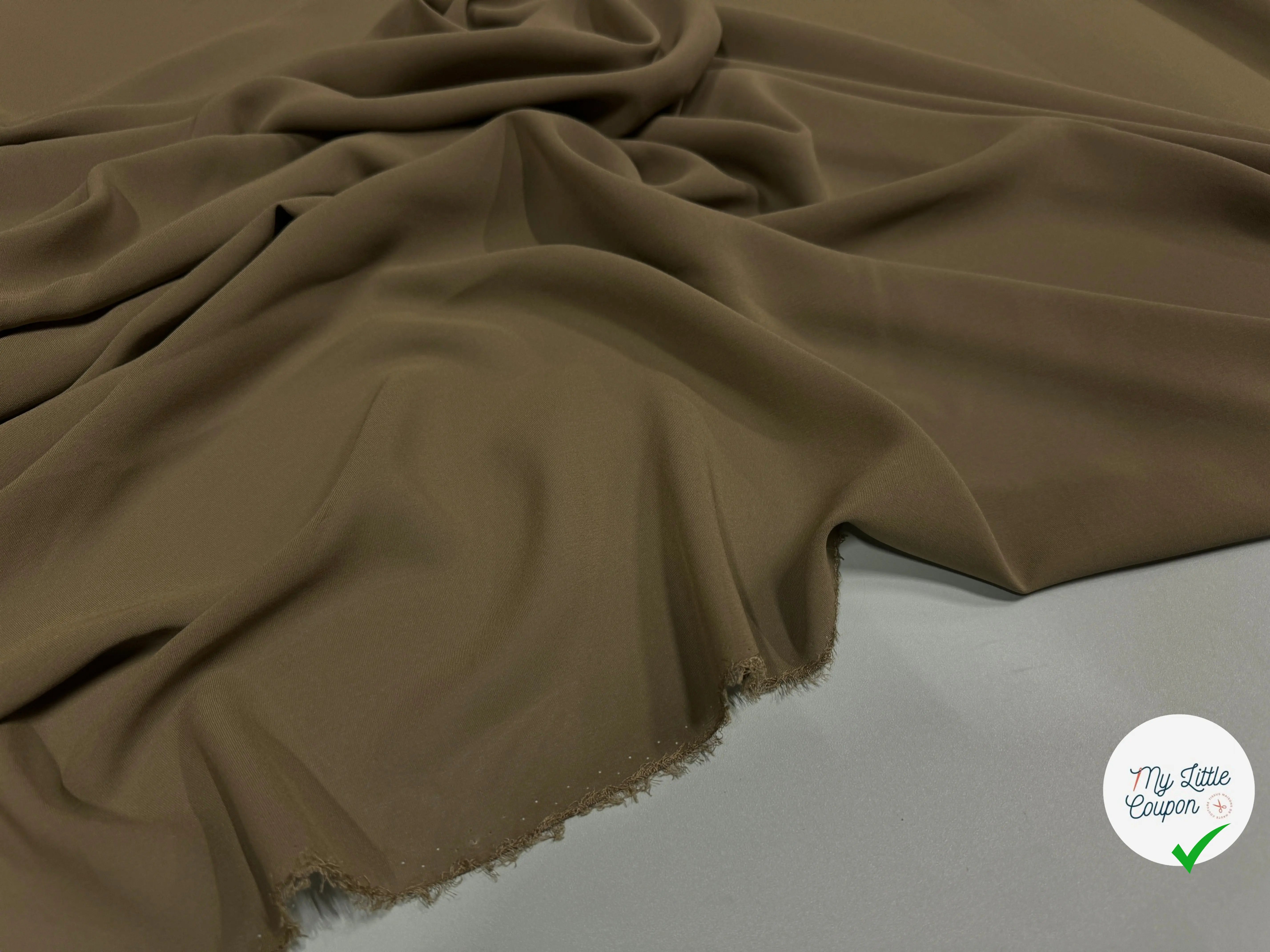 CHIFFON DE SOIE LEGERE KAKI CLAIR - My Little Coupon