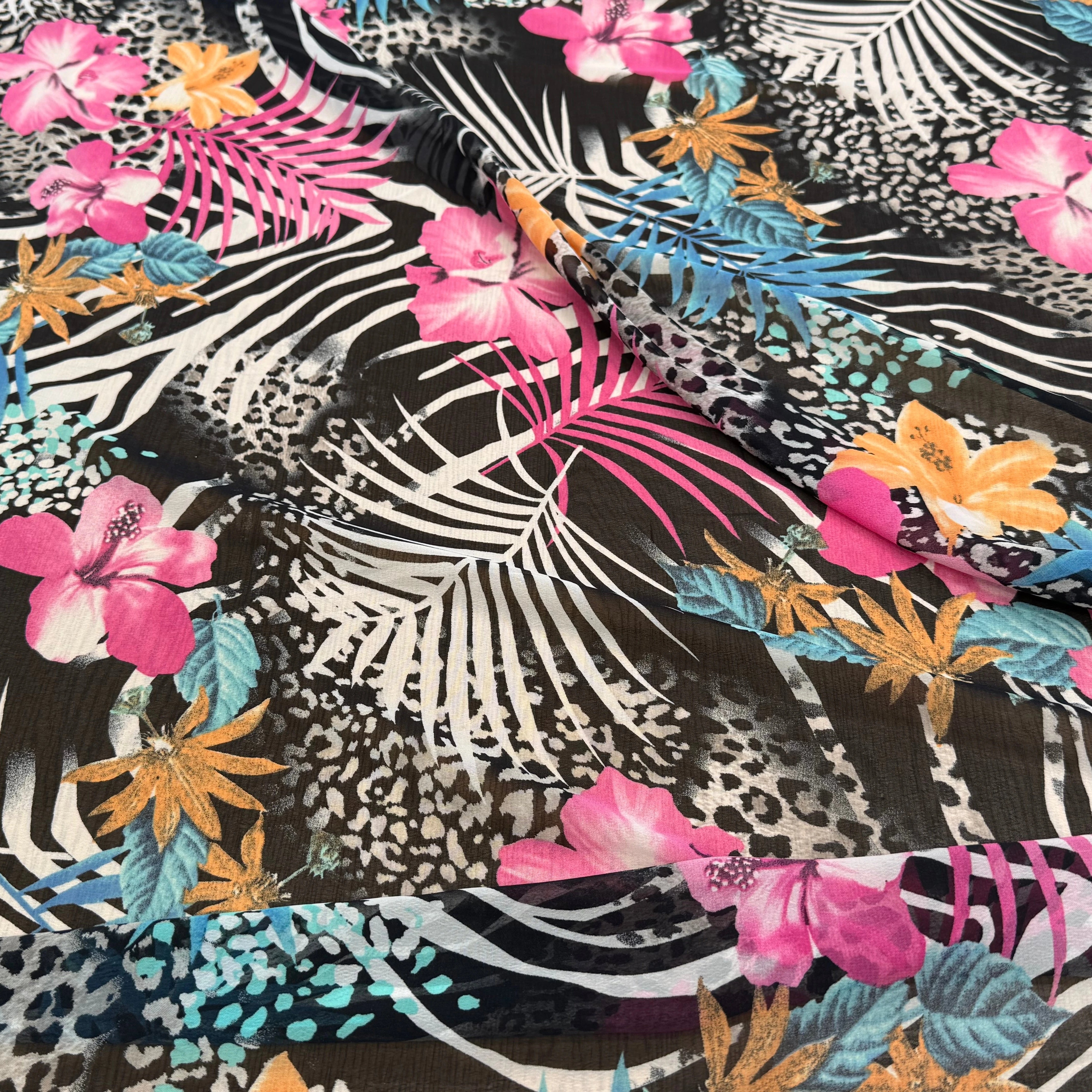 CHIFFON IMPRIMÉ SAVANE ULTRA BEAU - My Little Coupon