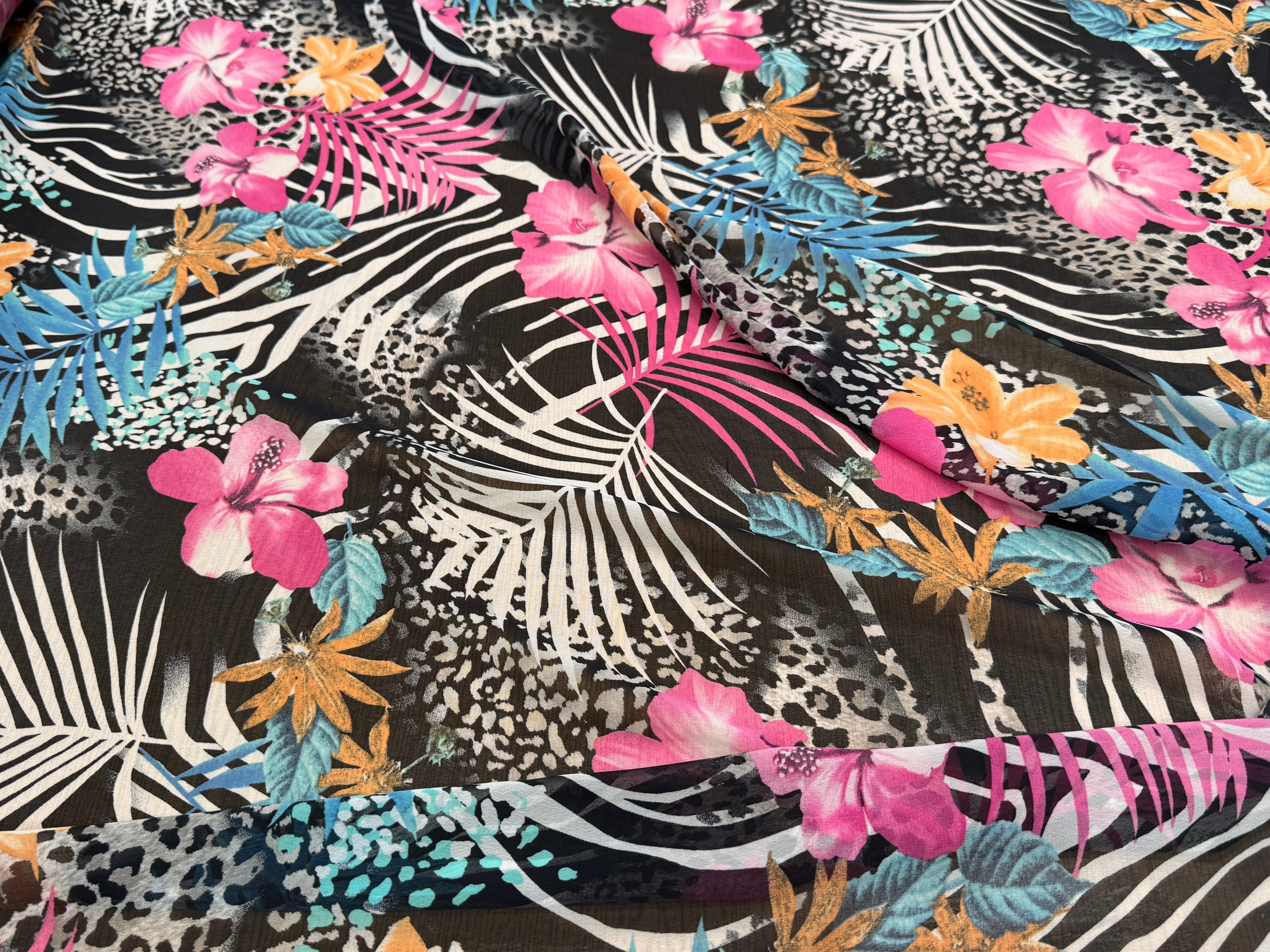 CHIFFON IMPRIMÉ SAVANE ULTRA BEAU - My Little Coupon