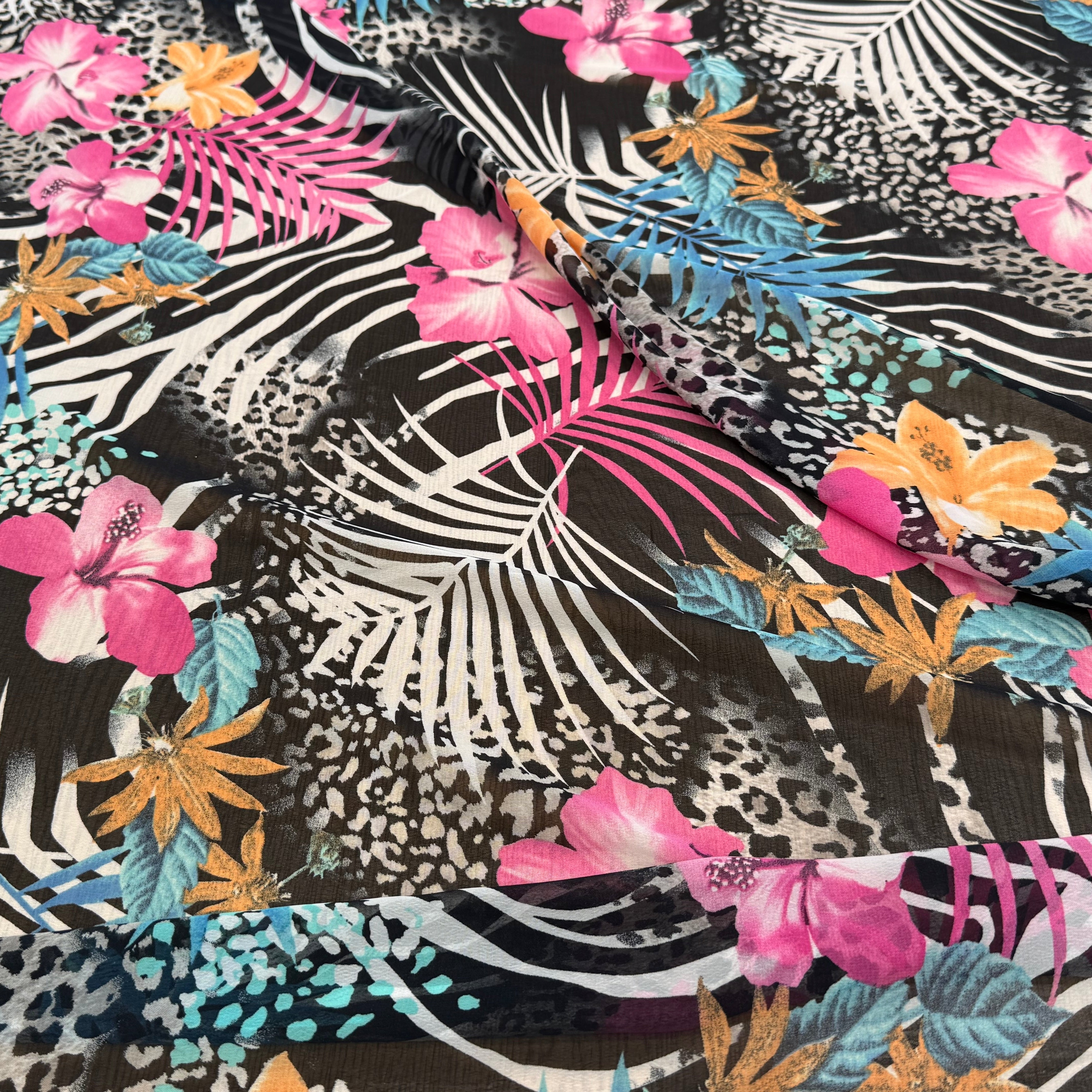 CHIFFON IMPRIMÉ SAVANE ULTRA BEAU - My Little Coupon