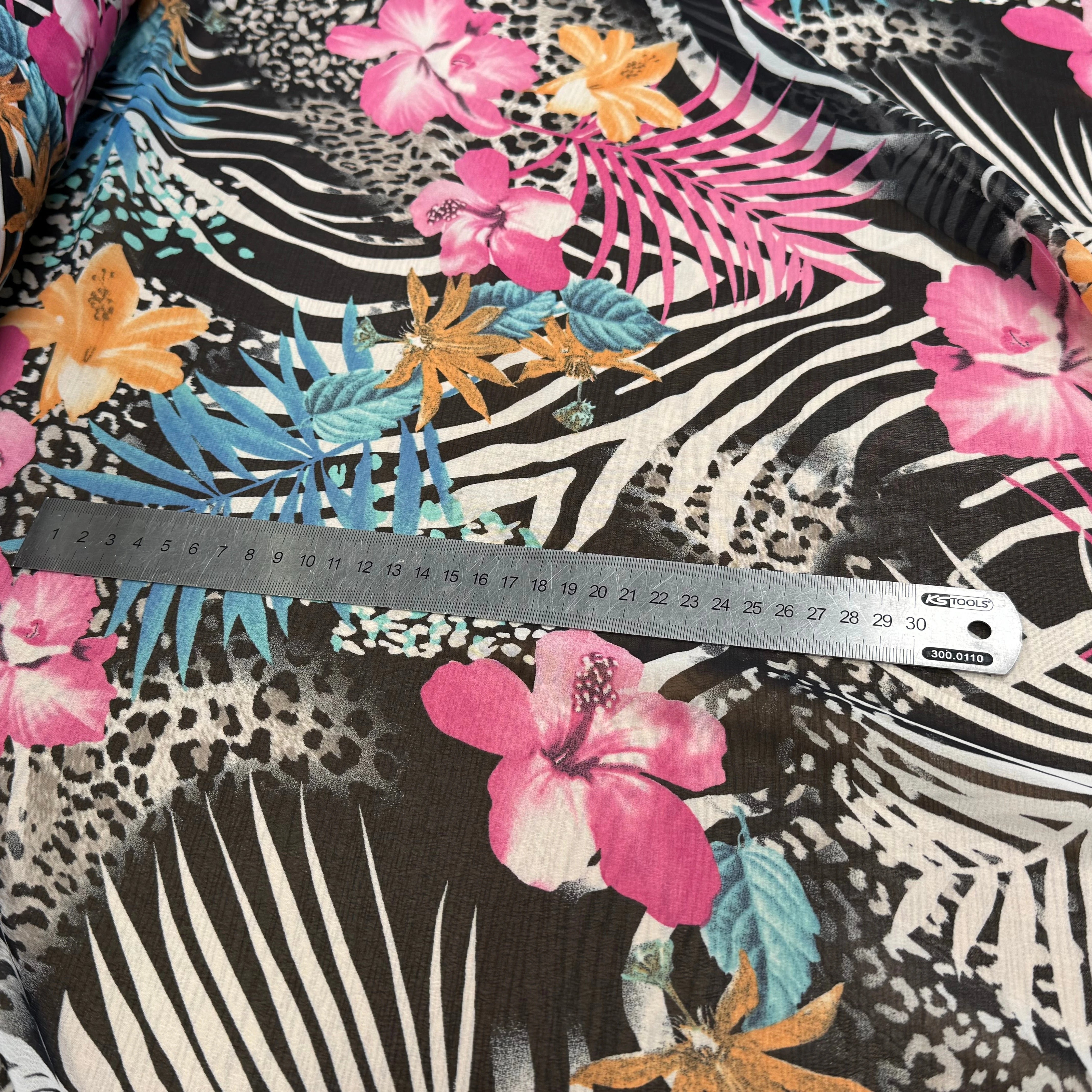 CHIFFON IMPRIMÉ SAVANE ULTRA BEAU - My Little Coupon
