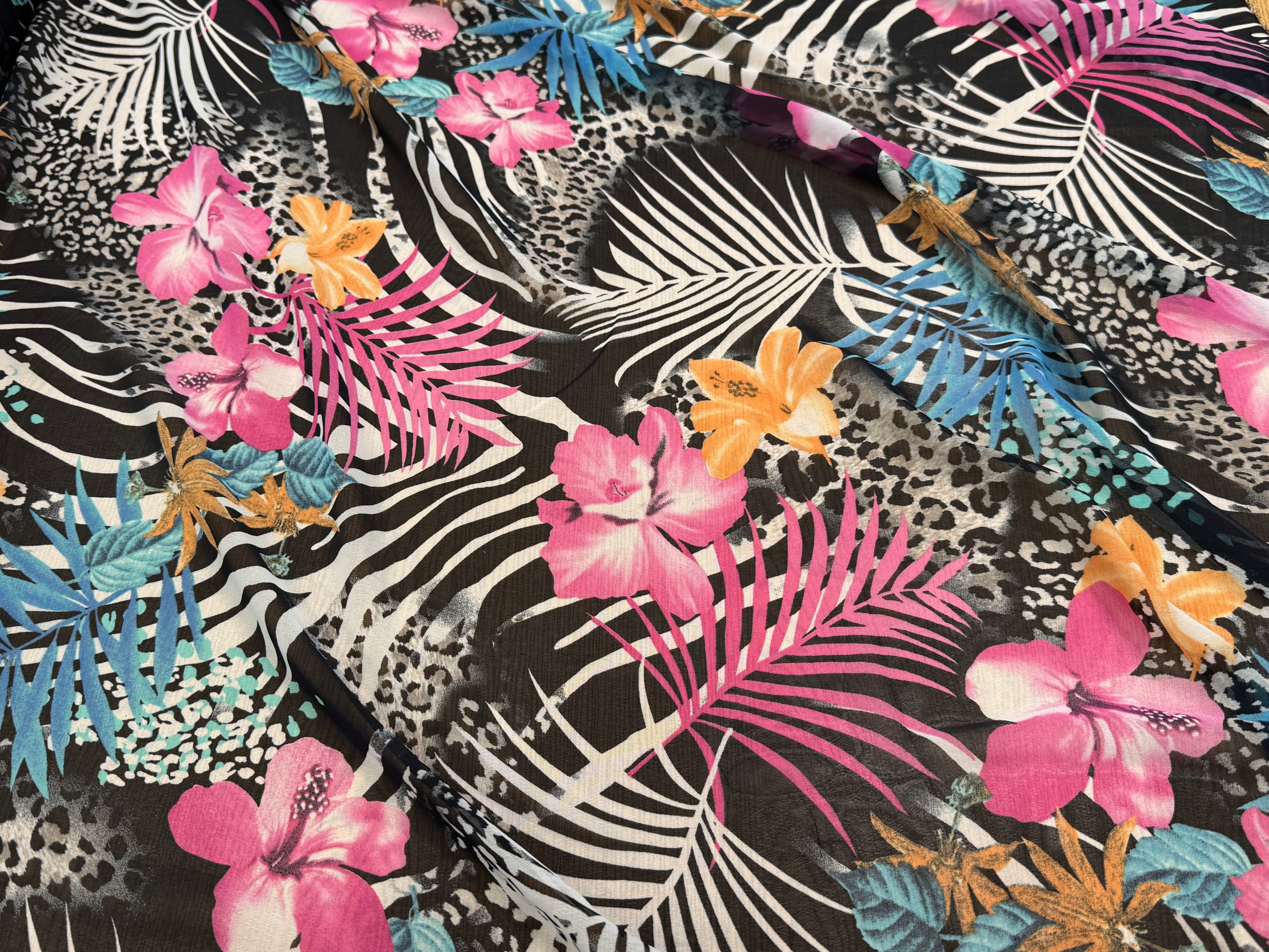 CHIFFON IMPRIMÉ SAVANE ULTRA BEAU - My Little Coupon