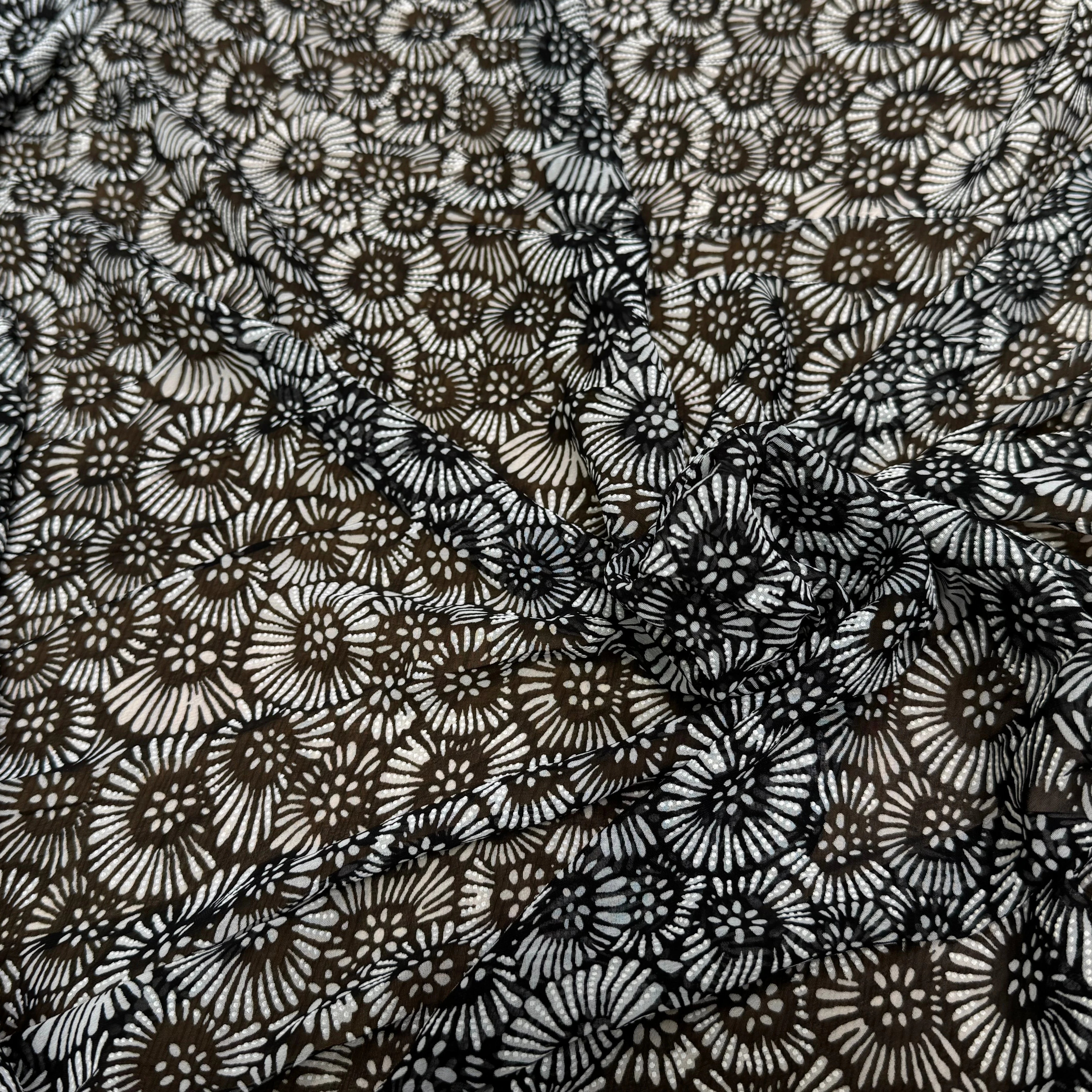 CHIFFON PRINTED FEU D'ARTIFICES FOND NOIR - My Little Coupon