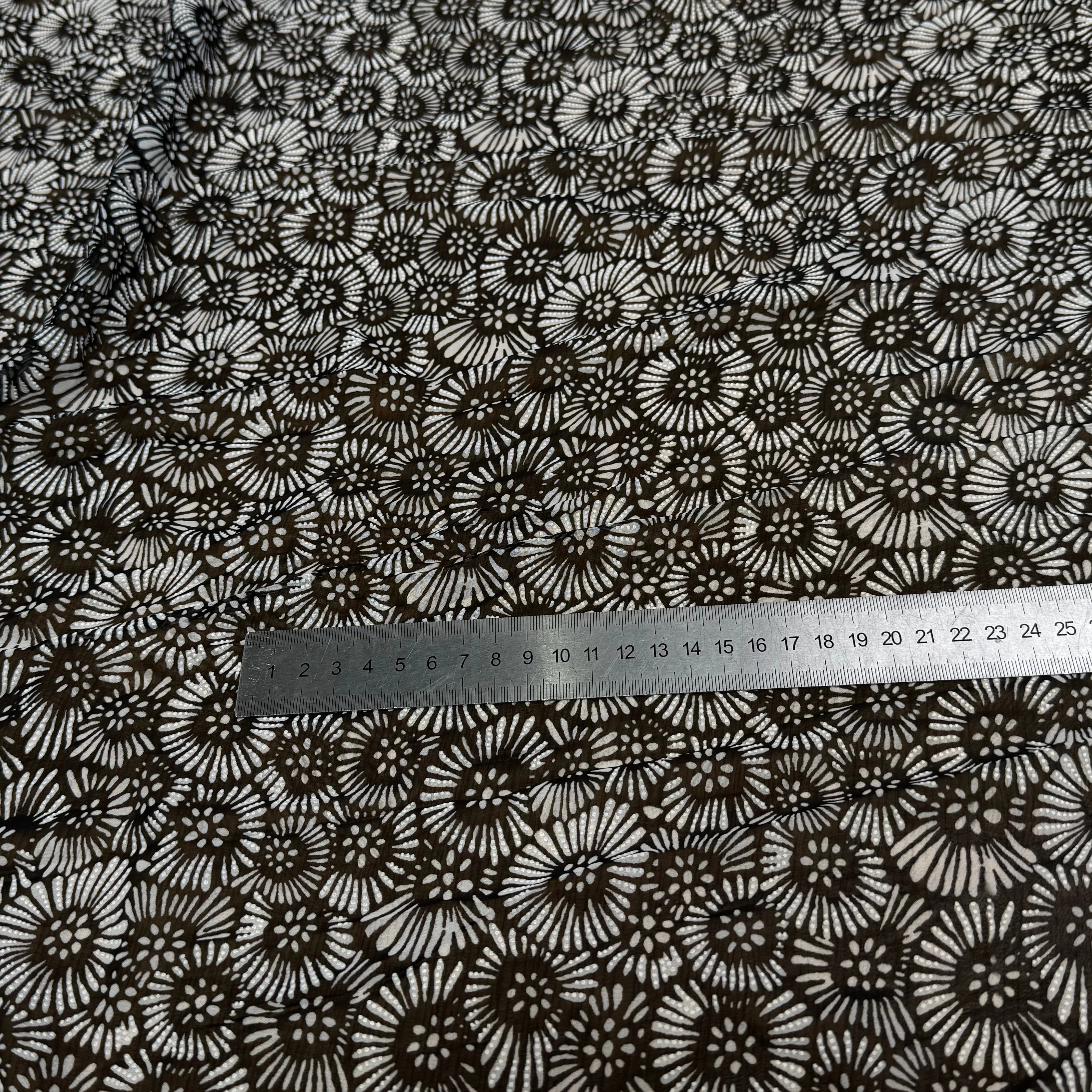 CHIFFON PRINTED FEU D'ARTIFICES FOND NOIR - My Little Coupon