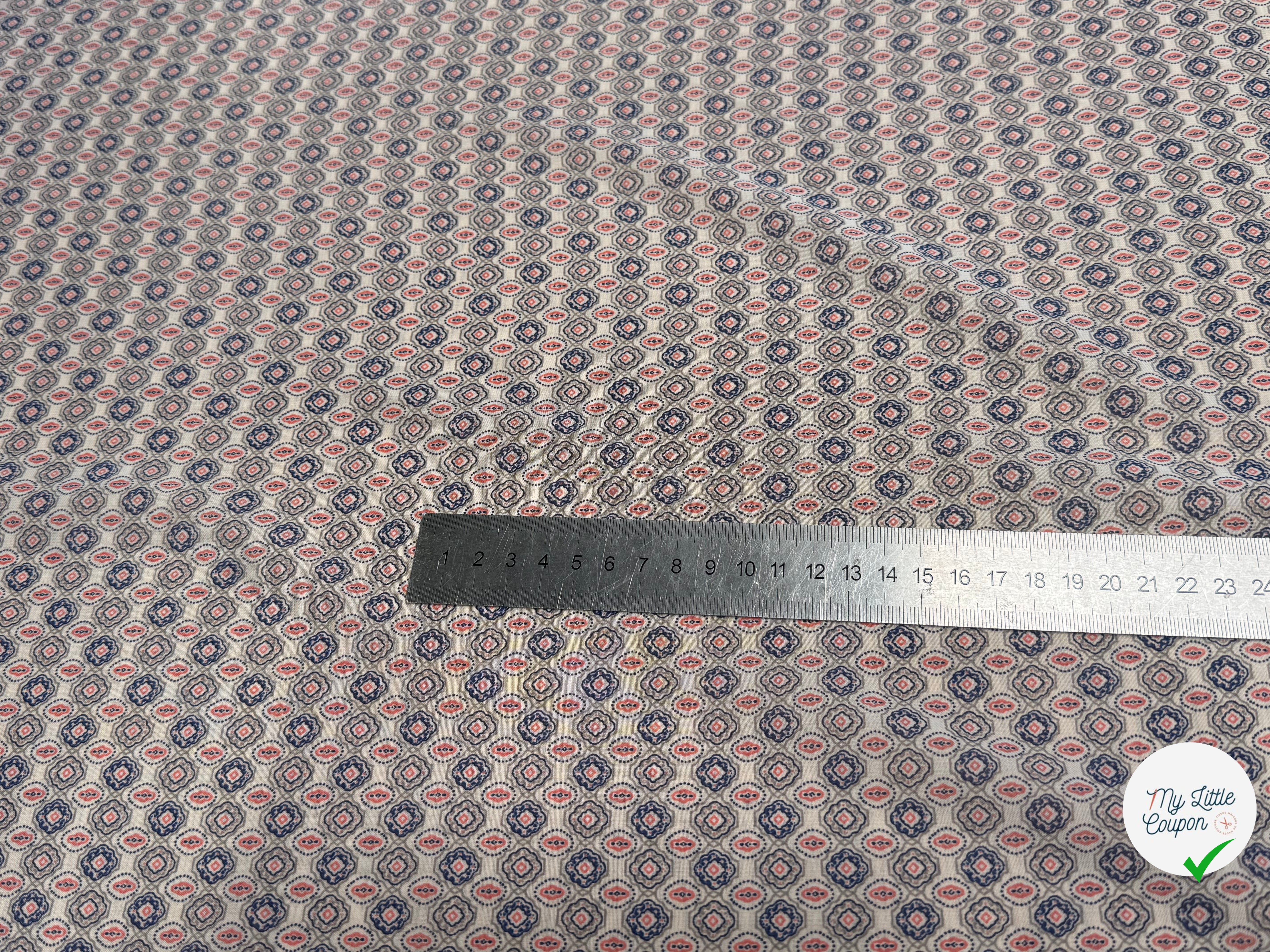 CHIFFON PRINTED FOND CASSÉ MOTIFS ABSTRAITS - My Little Coupon