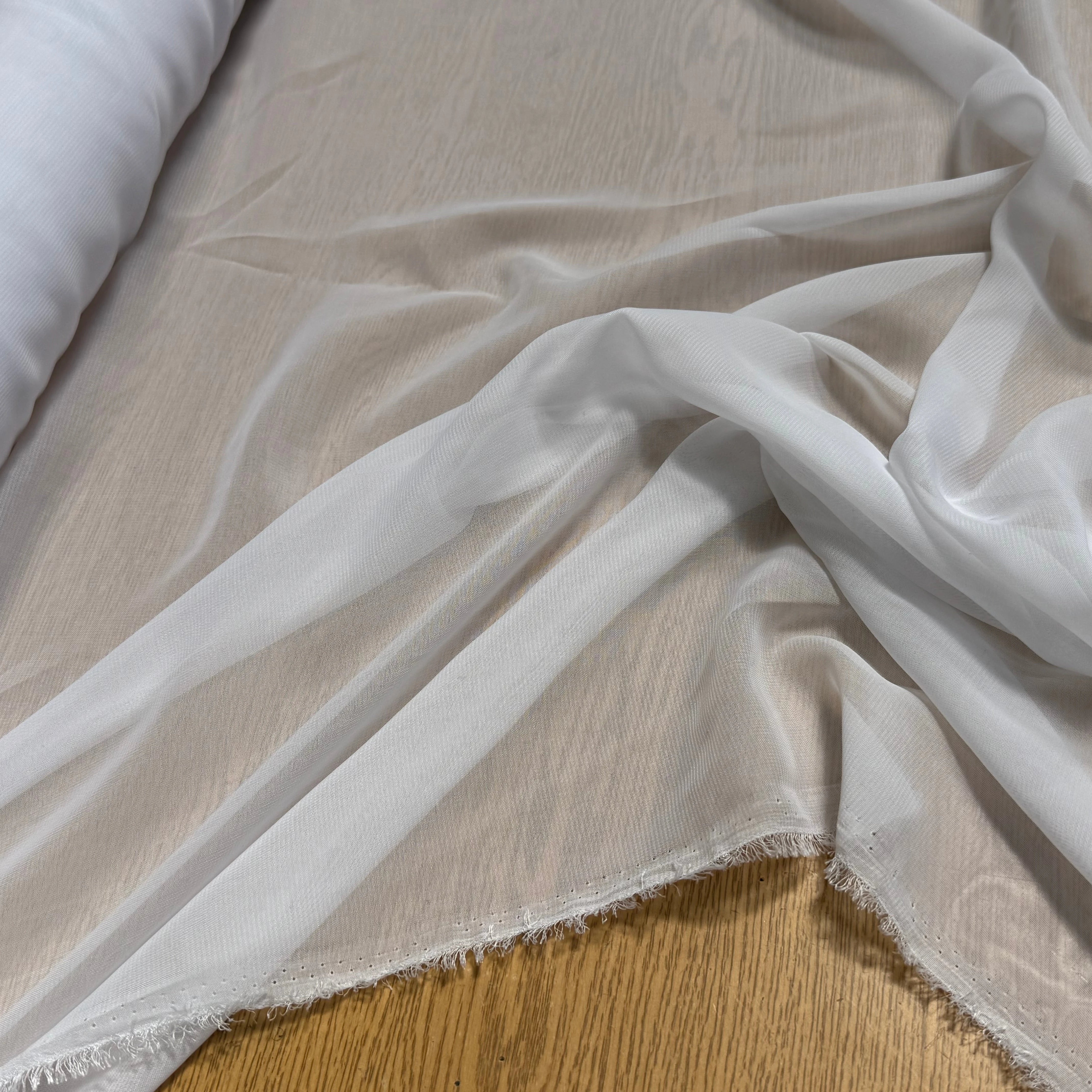 CHIFFON UNI BLANC OPTIQUE - My Little Coupon