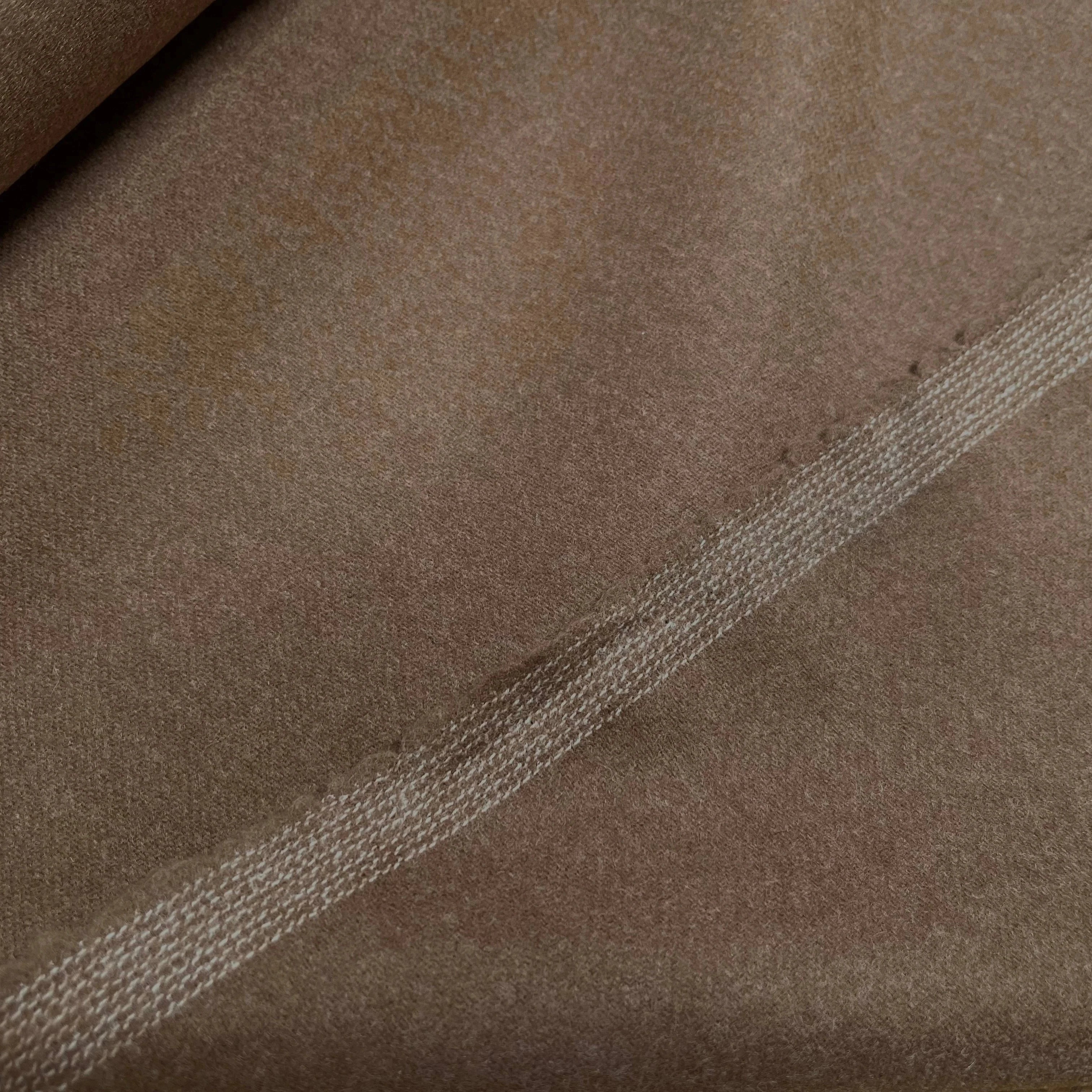 FLANELLE MARRON CAMEL LAINE - My Little Coupon