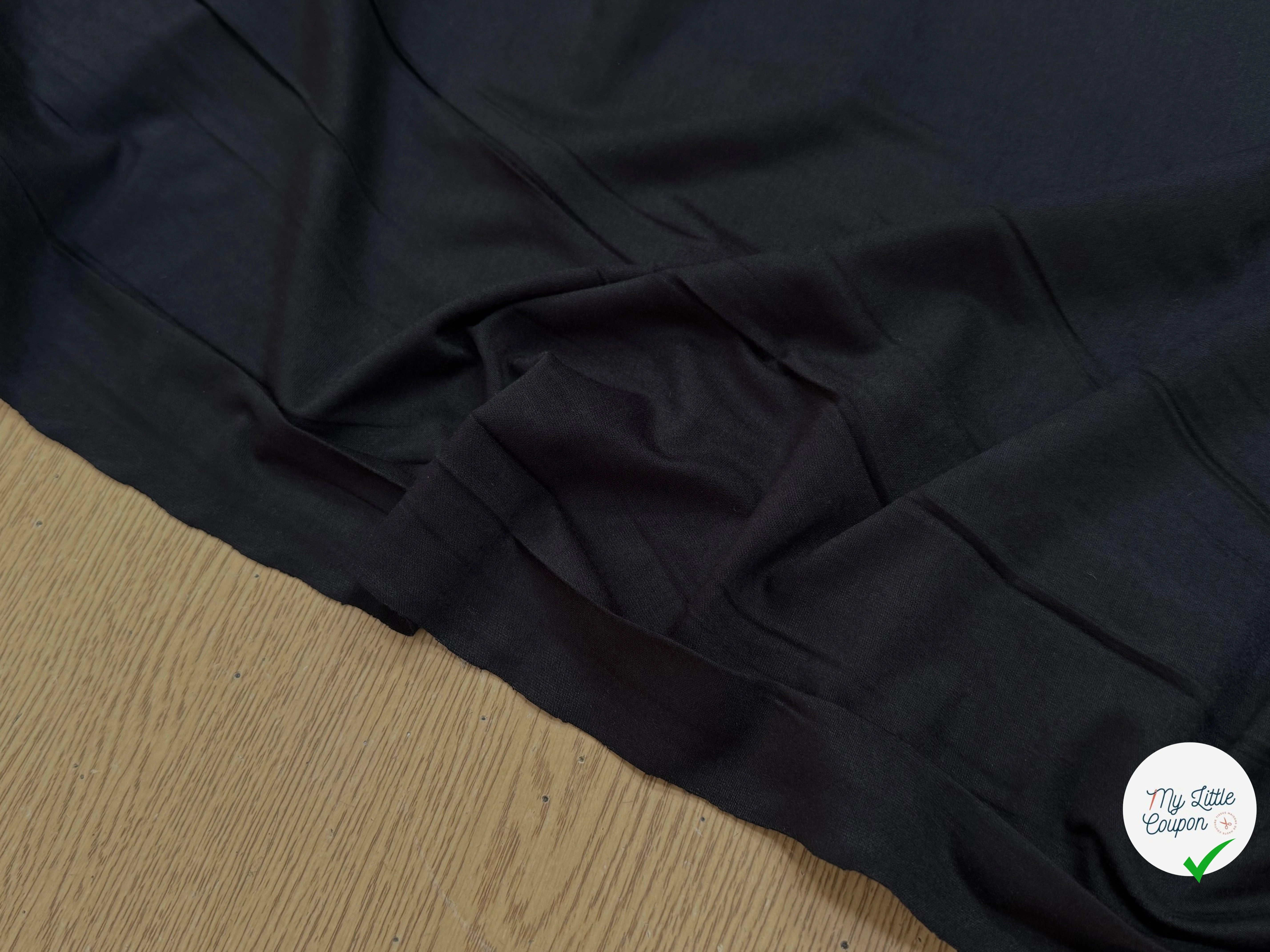 (CHUTE) JERSEY VISCOSE ULTRA DOUX ET STRETCH NOIR - My Little Coupon