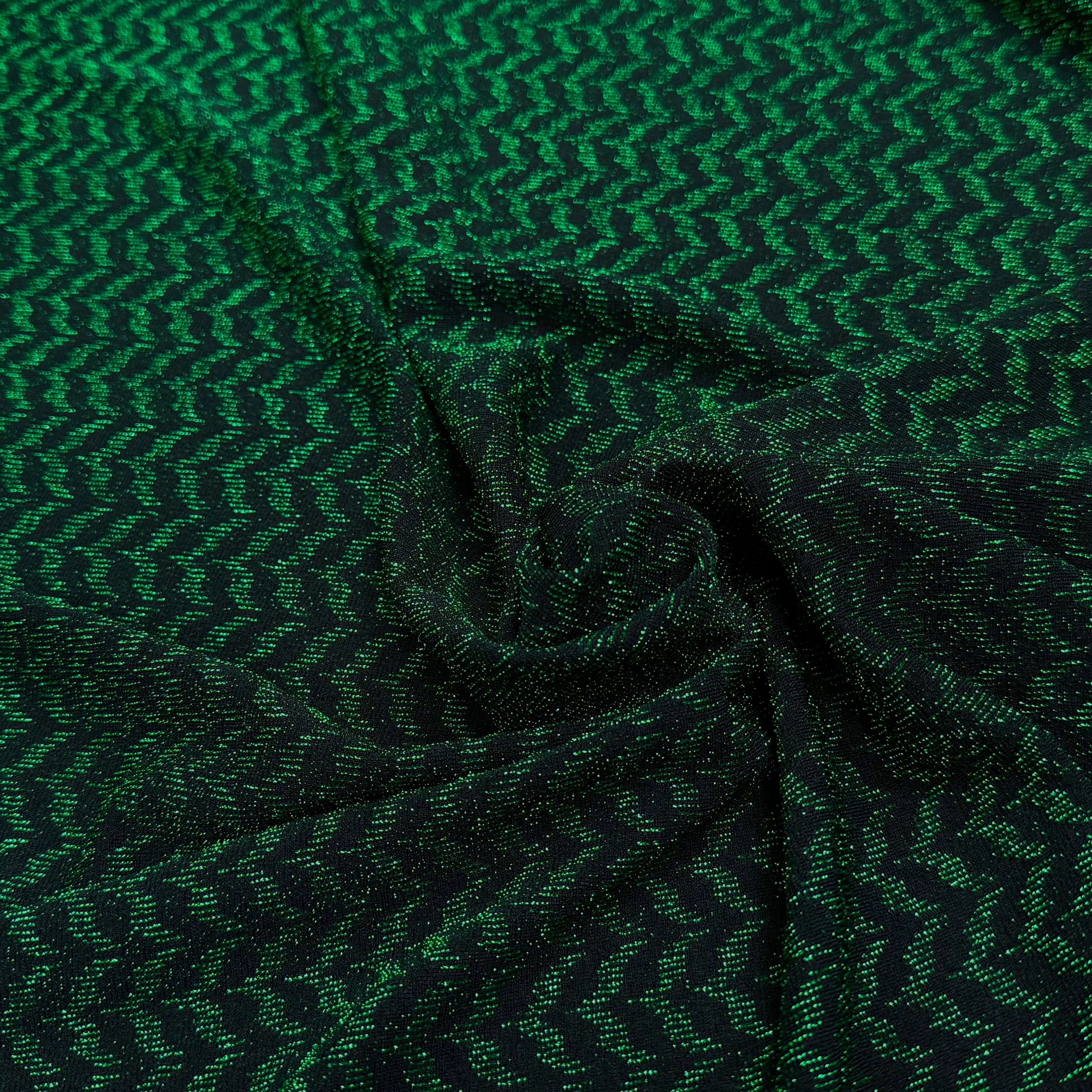 MAILLE FÊTE ULTRA STRETCH BRILLANT VERT - My Little Coupon