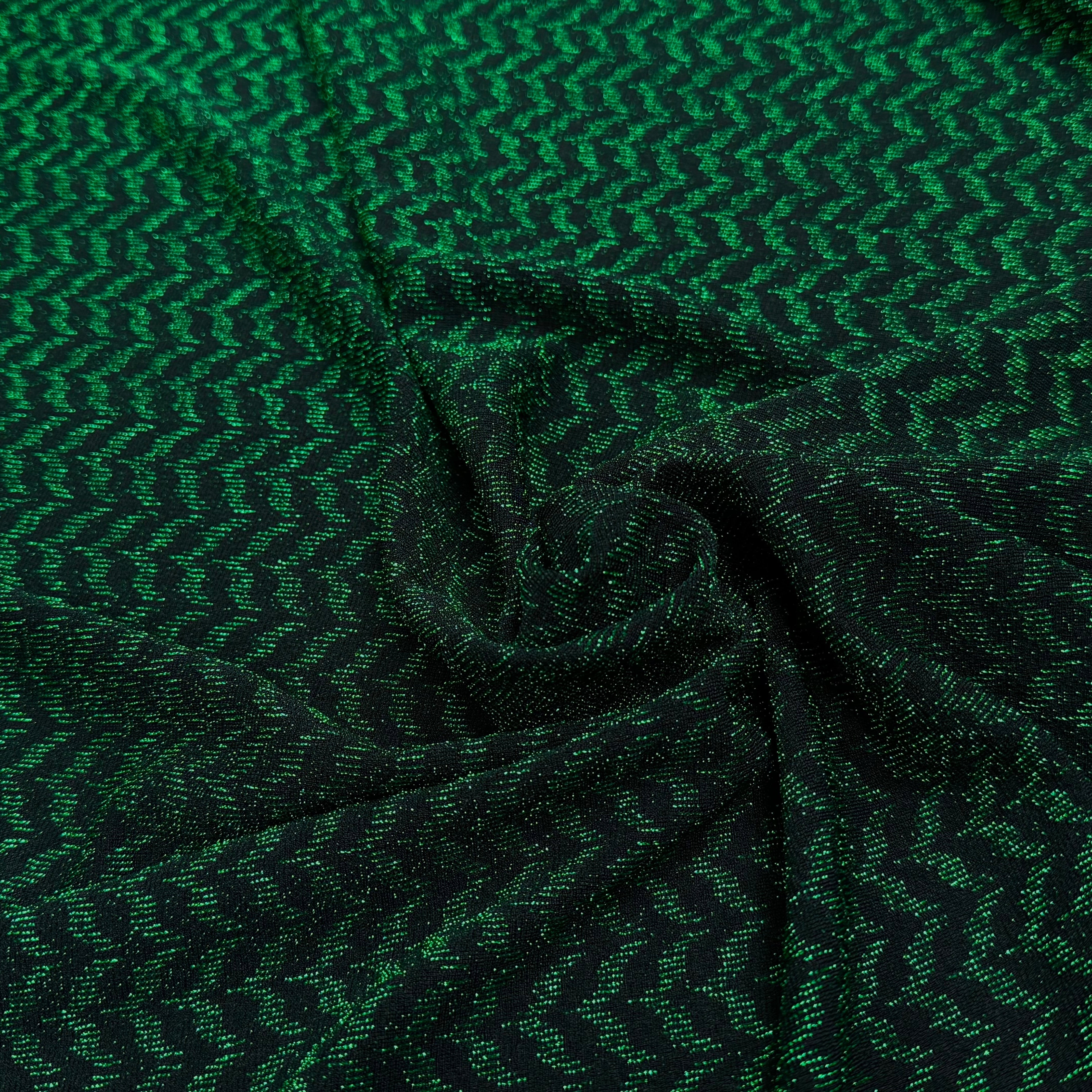 MAILLE FÊTE ULTRA STRETCH BRILLANT VERT - My Little Coupon
