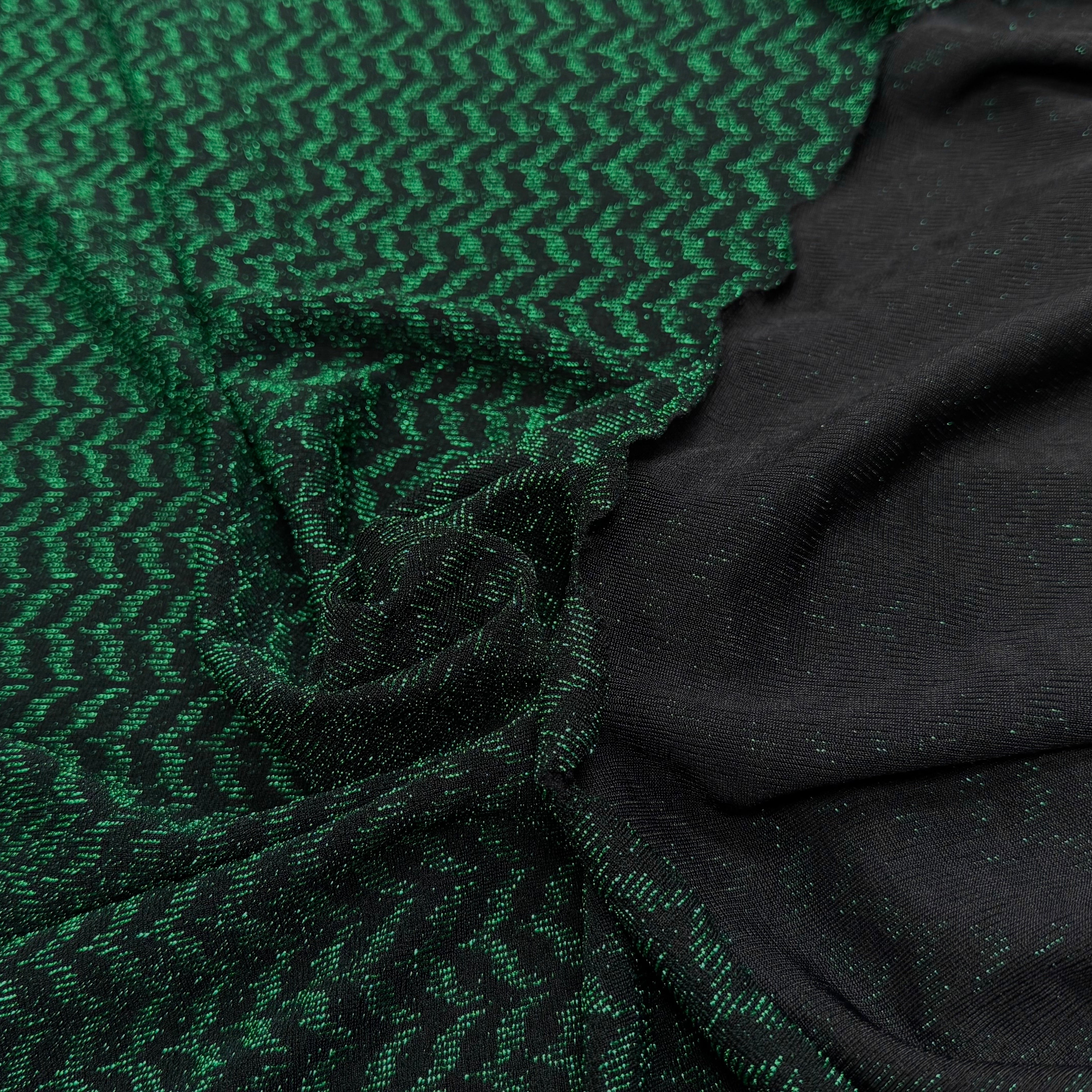 MAILLE FÊTE ULTRA STRETCH BRILLANT VERT - My Little Coupon
