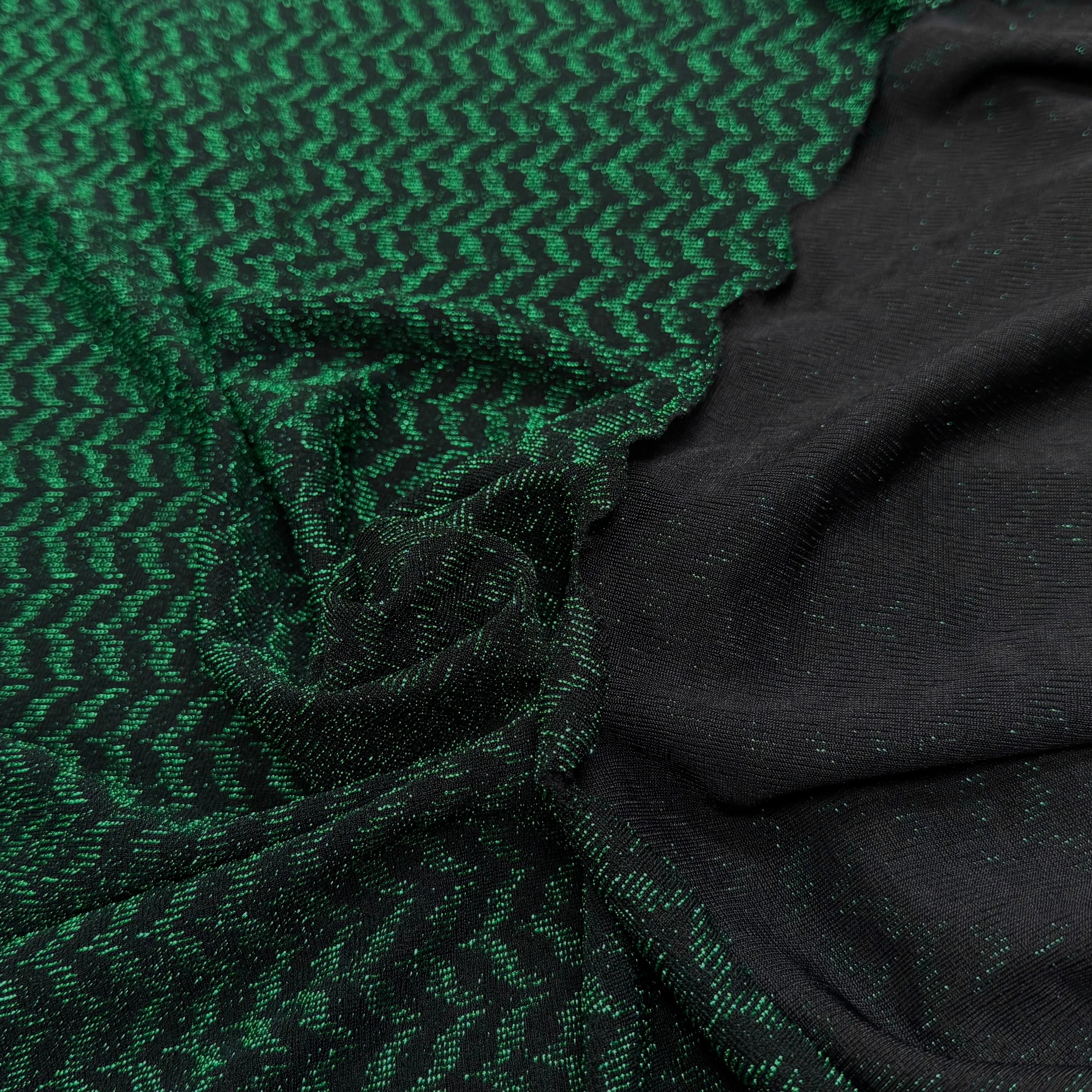 MAILLE FÊTE ULTRA STRETCH BRILLANT VERT - My Little Coupon
