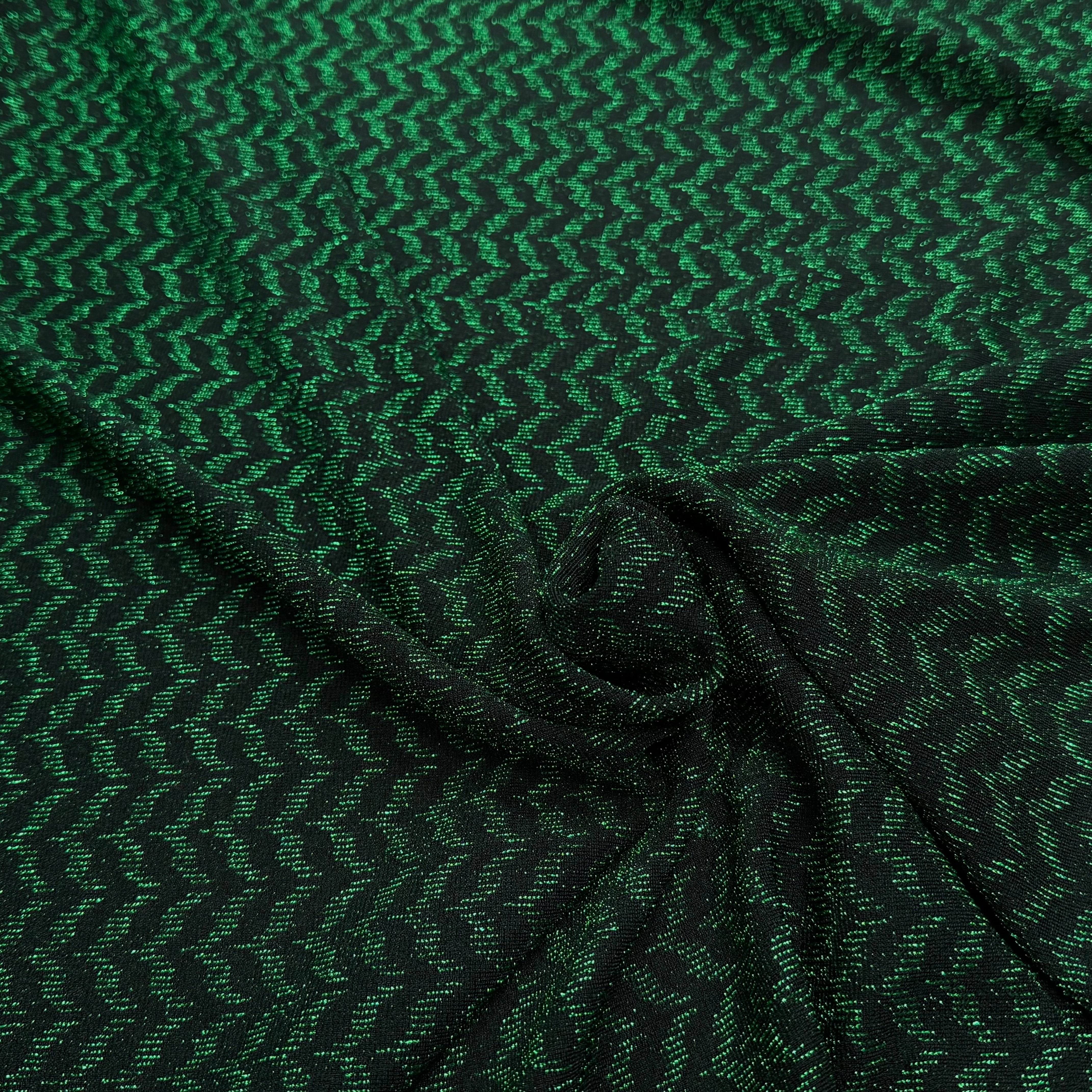 MAILLE FÊTE ULTRA STRETCH BRILLANT VERT - My Little Coupon