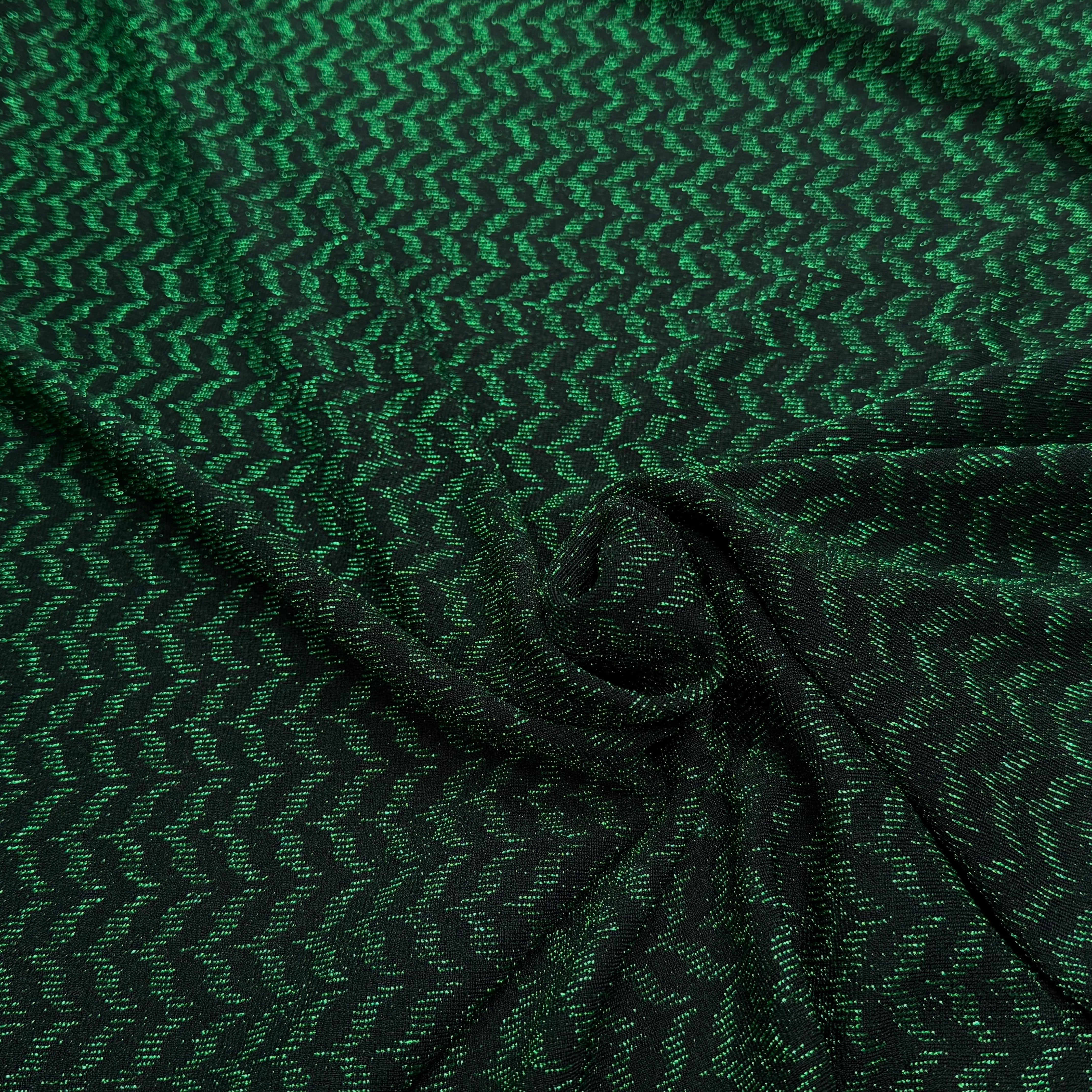 MAILLE FÊTE ULTRA STRETCH BRILLANT VERT - My Little Coupon