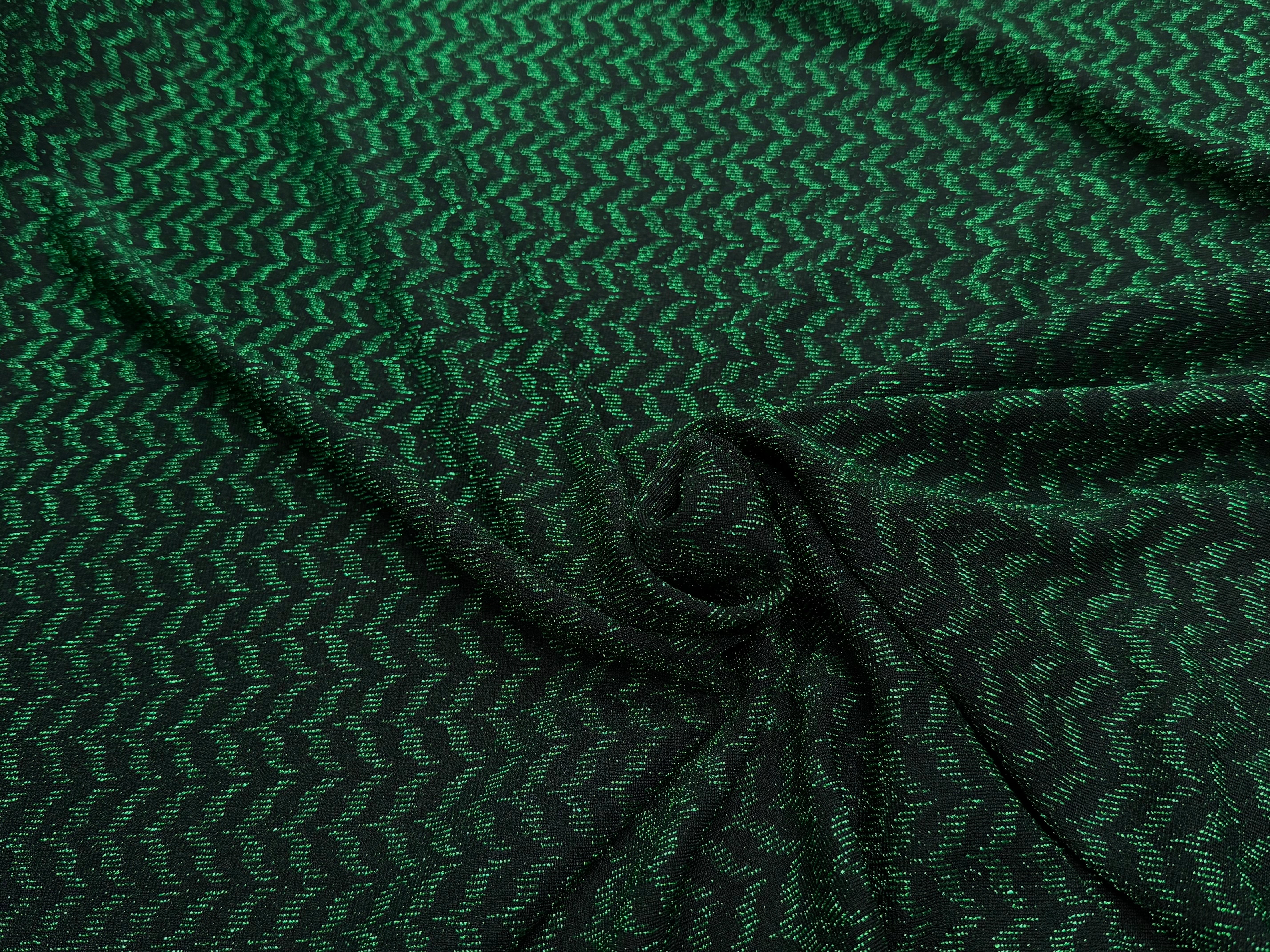 MAILLE FÊTE ULTRA STRETCH BRILLANT VERT - My Little Coupon