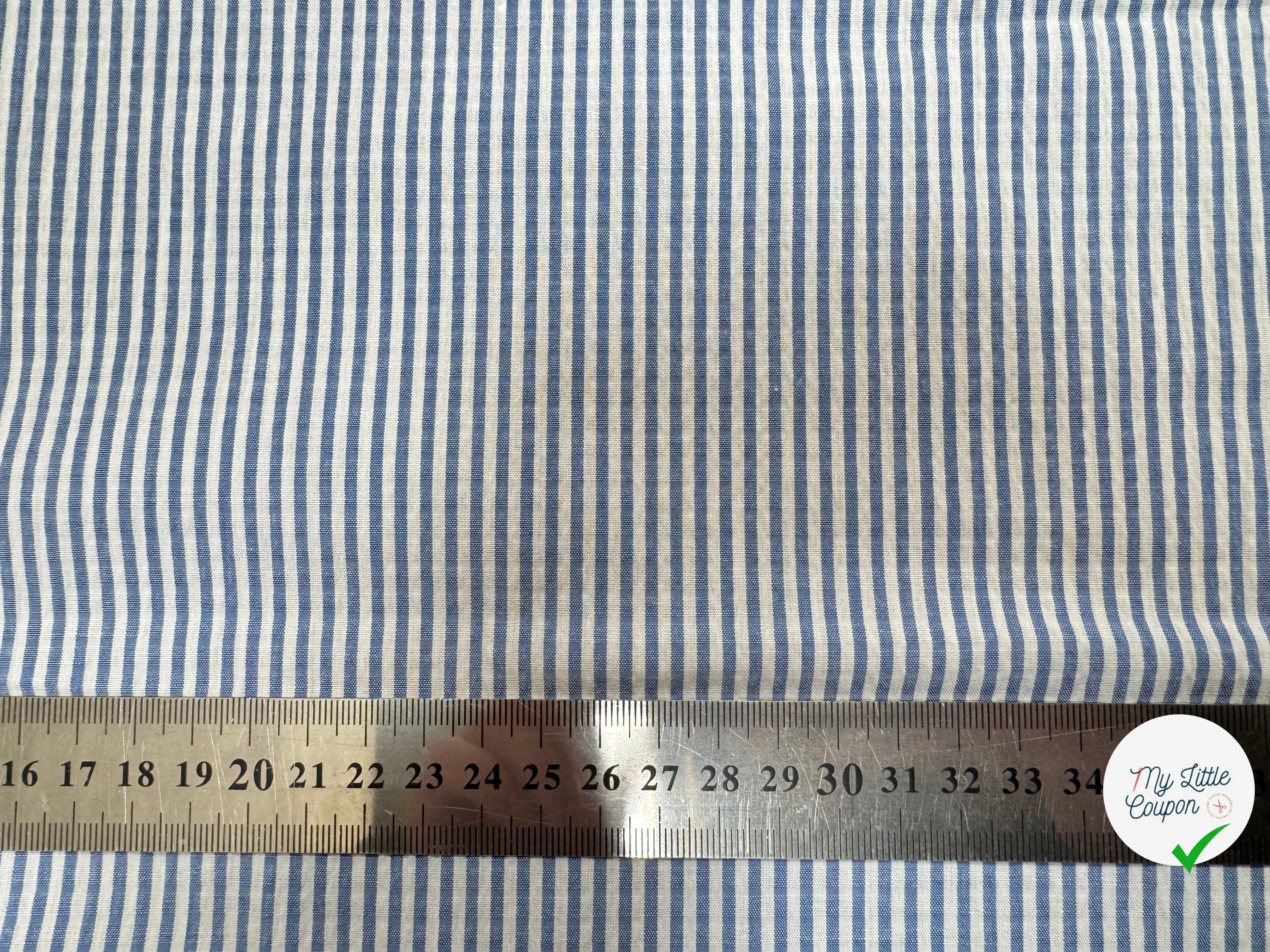 ( CHUTE) TISSU BLEU MARINE POPELINE - TOILE CARREAU MARINE (29) - My Little Coupon