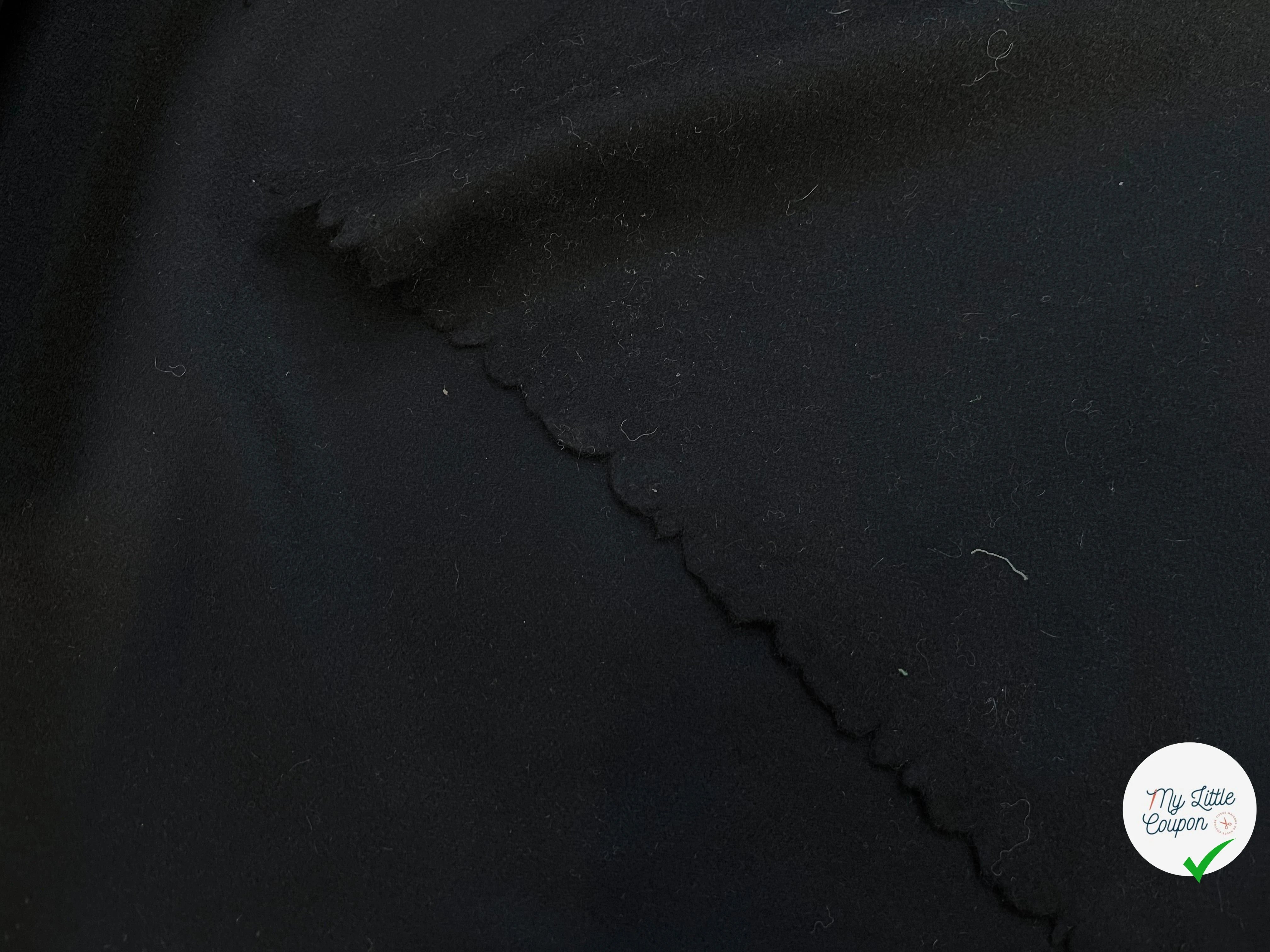 (CHUTE)CABAN DE LAINE 80% LAINE VIERGE NOIR - My Little Coupon