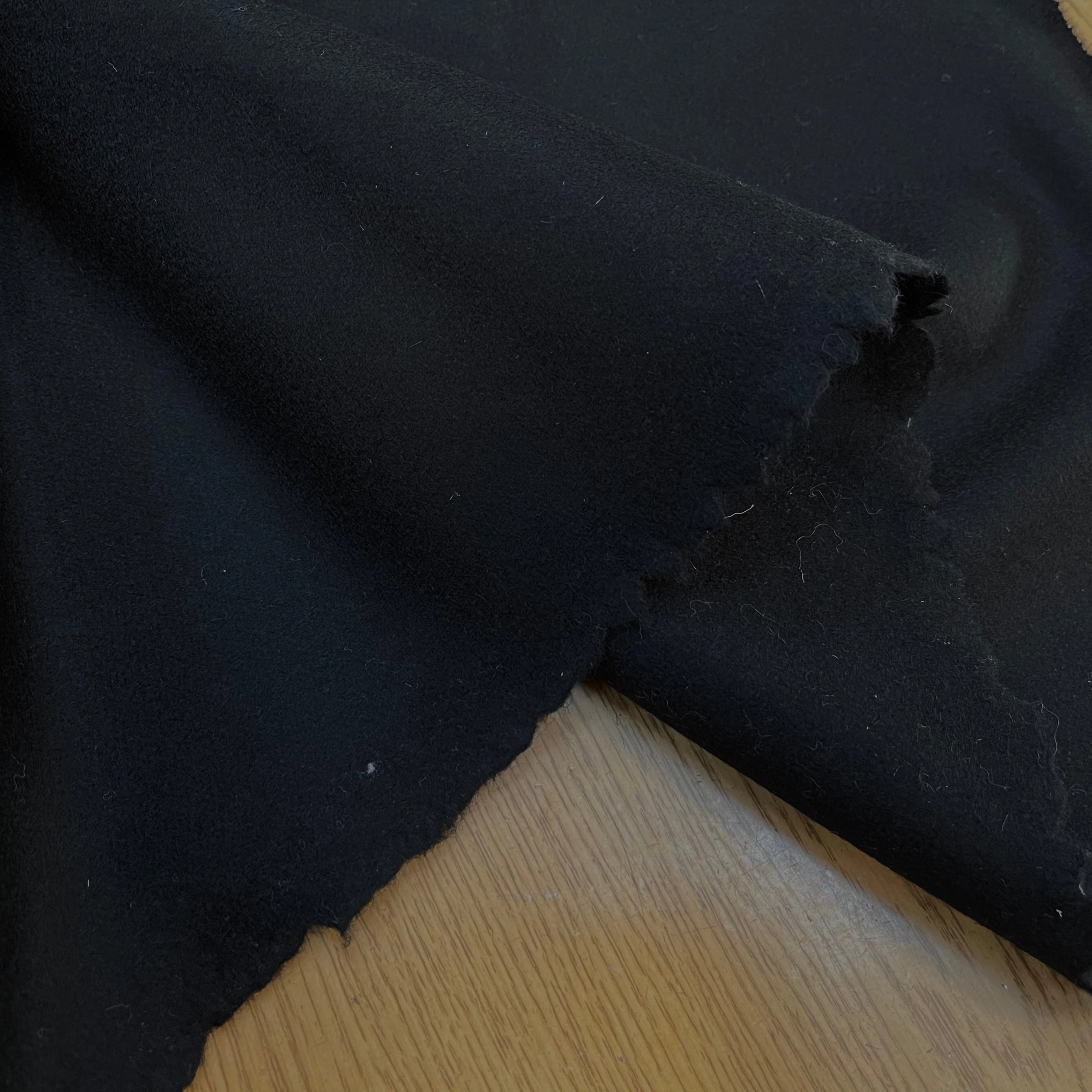 (CHUTE)CABAN DE LAINE 80% LAINE VIERGE NOIR - My Little Coupon