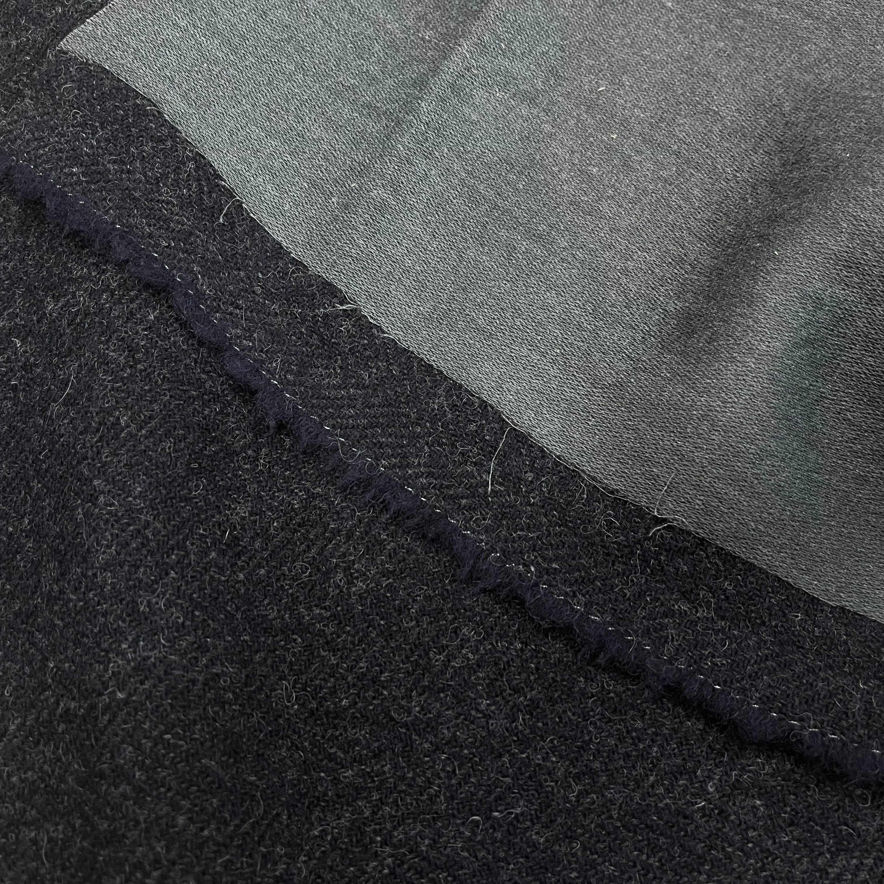 (CHUTE)CABAN DE LAINE BLEU GRIS CROCHET - My Little Coupon