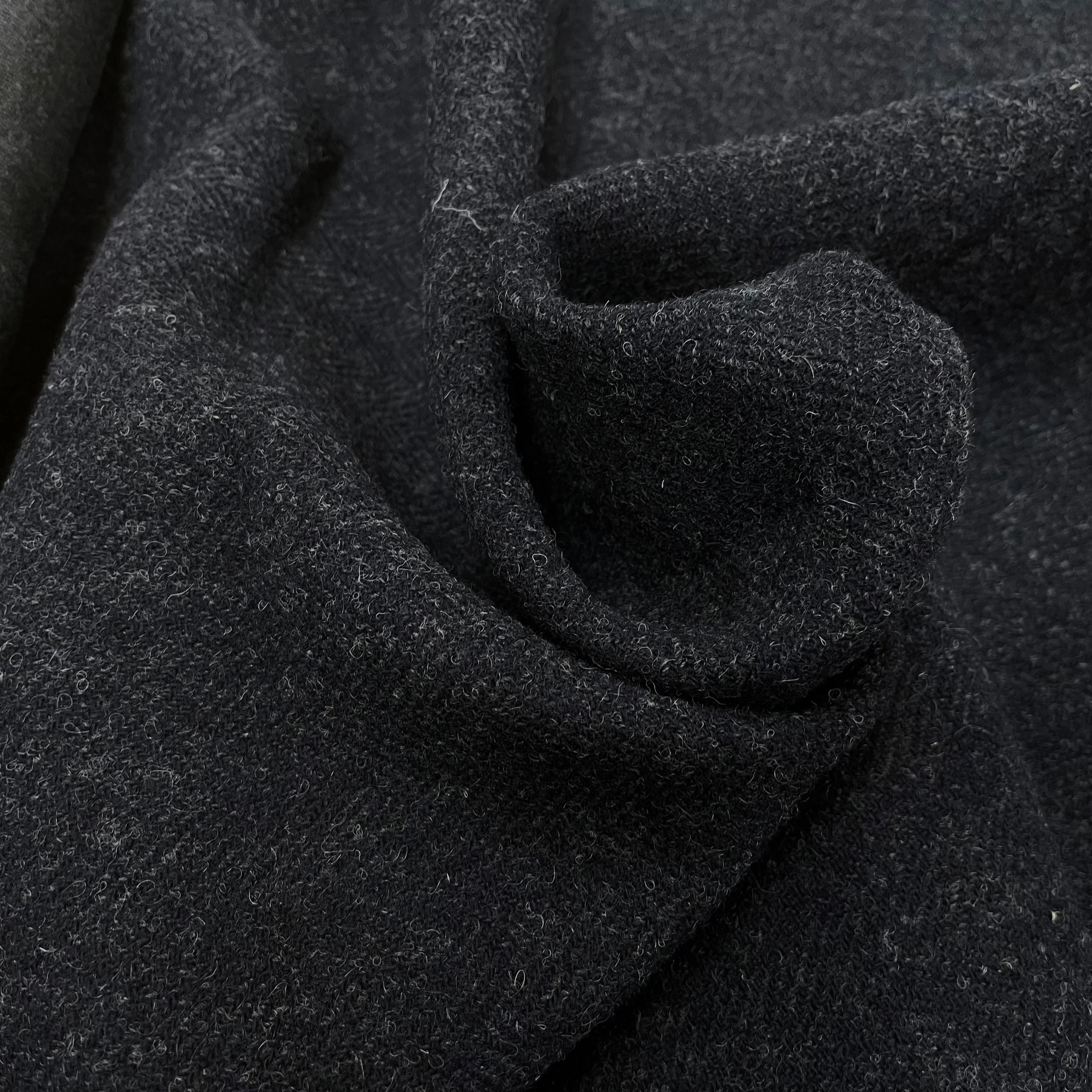 (CHUTE)CABAN DE LAINE BLEU GRIS CROCHET - My Little Coupon