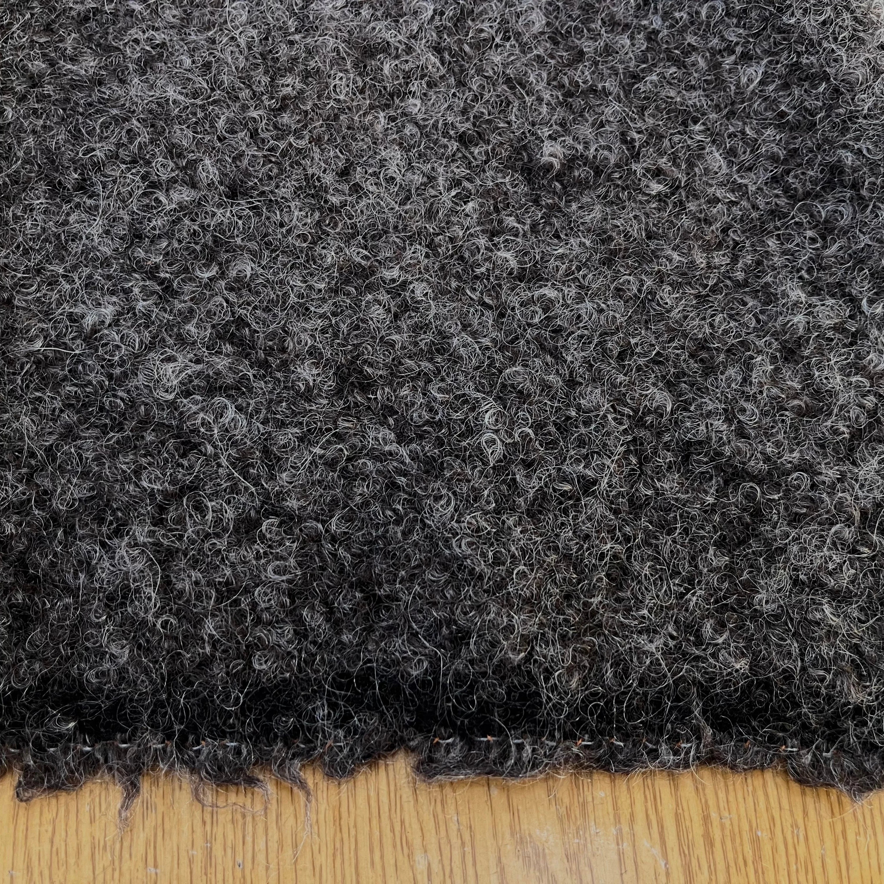 (CHUTE)LAINAGE MANTEAU GRIS MARRON 100% LAINE 142CM - My Little Coupon