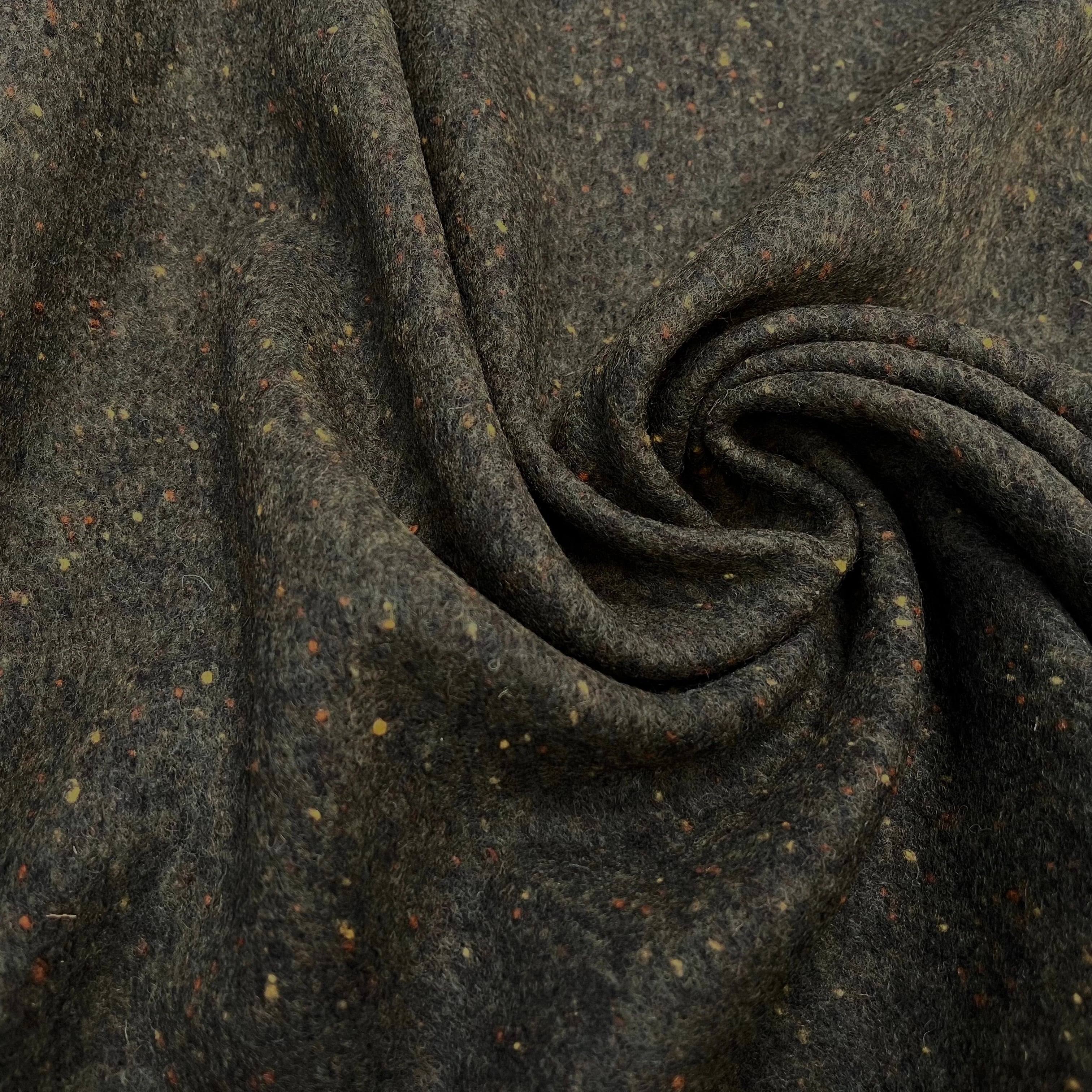 (CHUTE)LAINAGE MANTEAU MOUCHETÉ VERT TACHETÉ - My Little Coupon