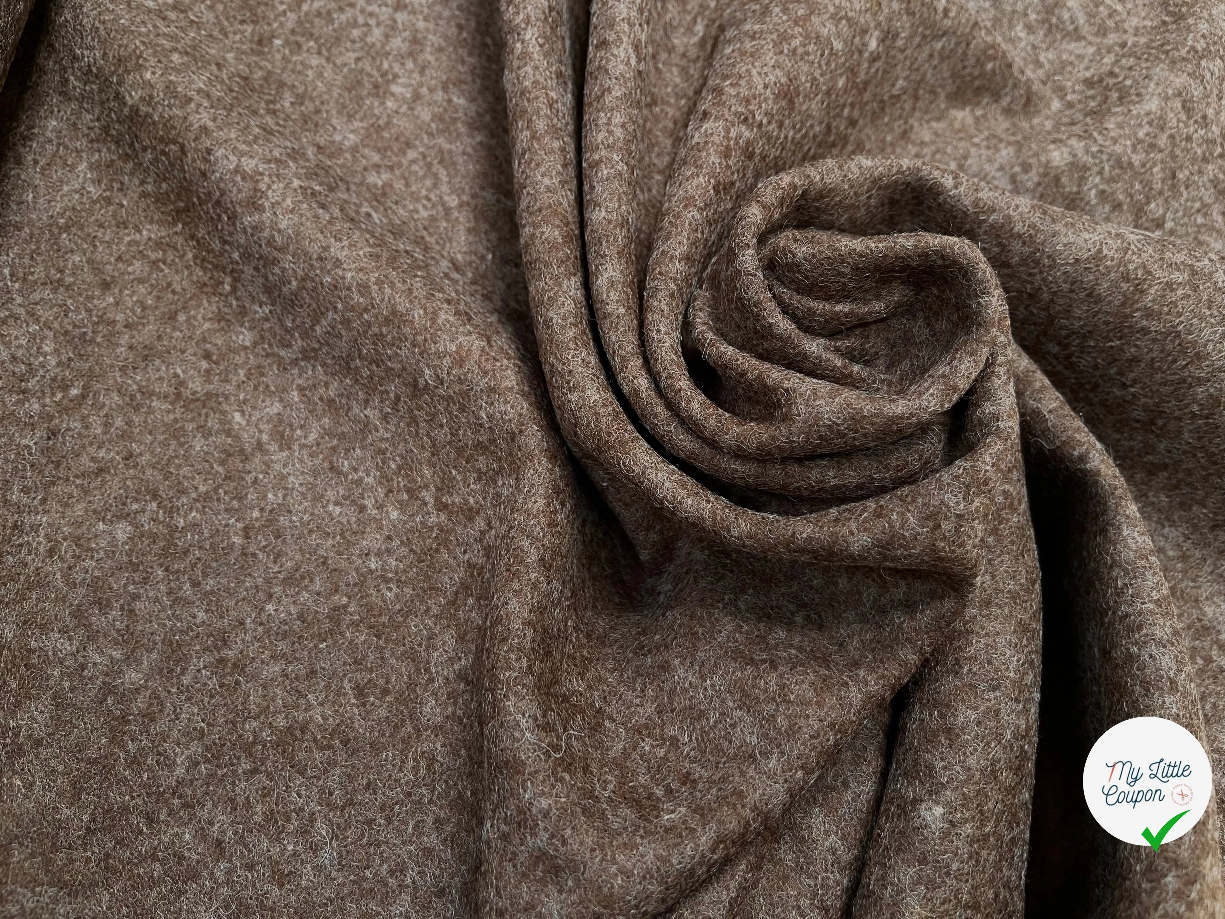 (CHUTE)LAINAGE MOUCHETÉ MARRON GLACÉ - My Little Coupon