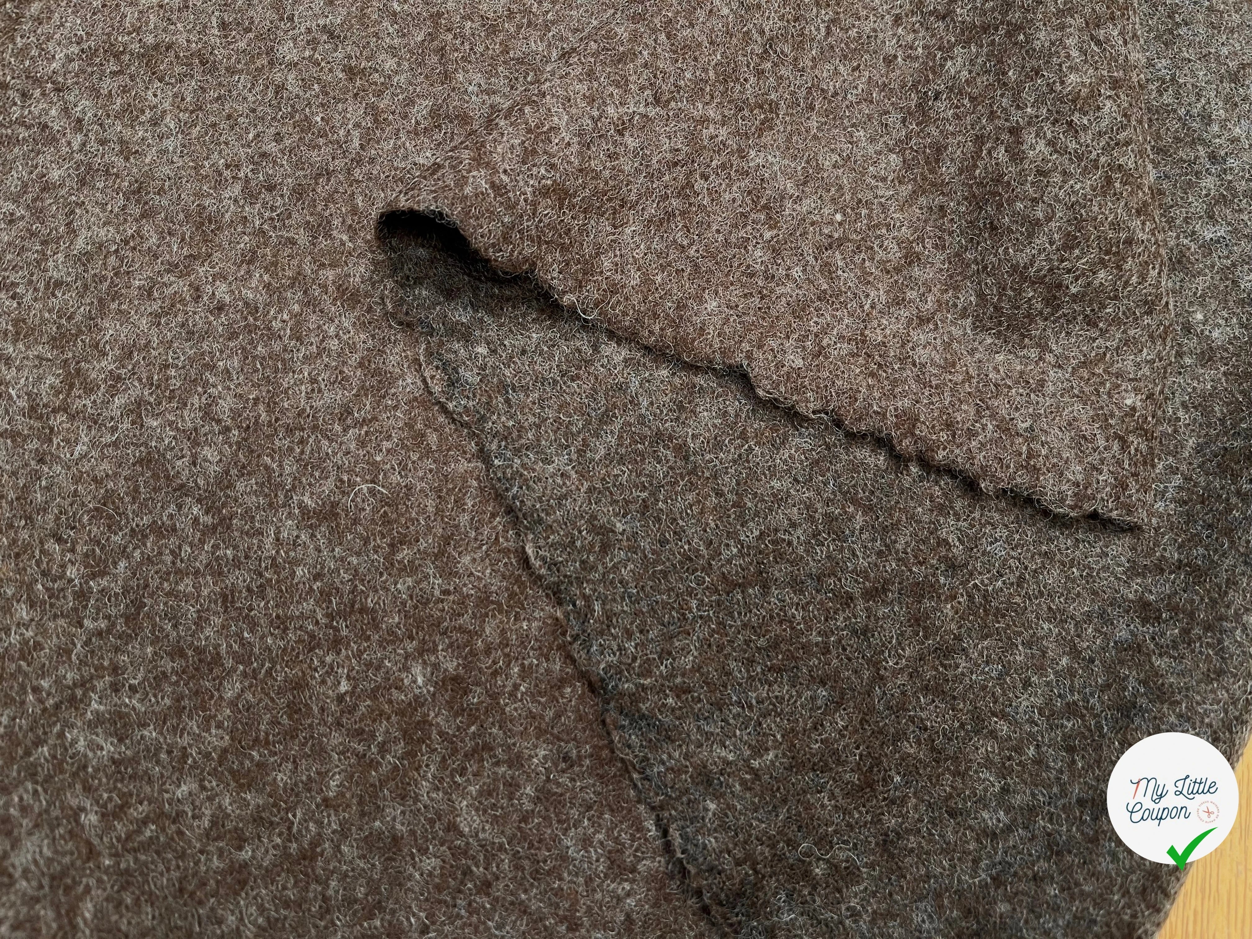 (CHUTE)LAINAGE MOUCHETÉ MARRON GLACÉ - My Little Coupon