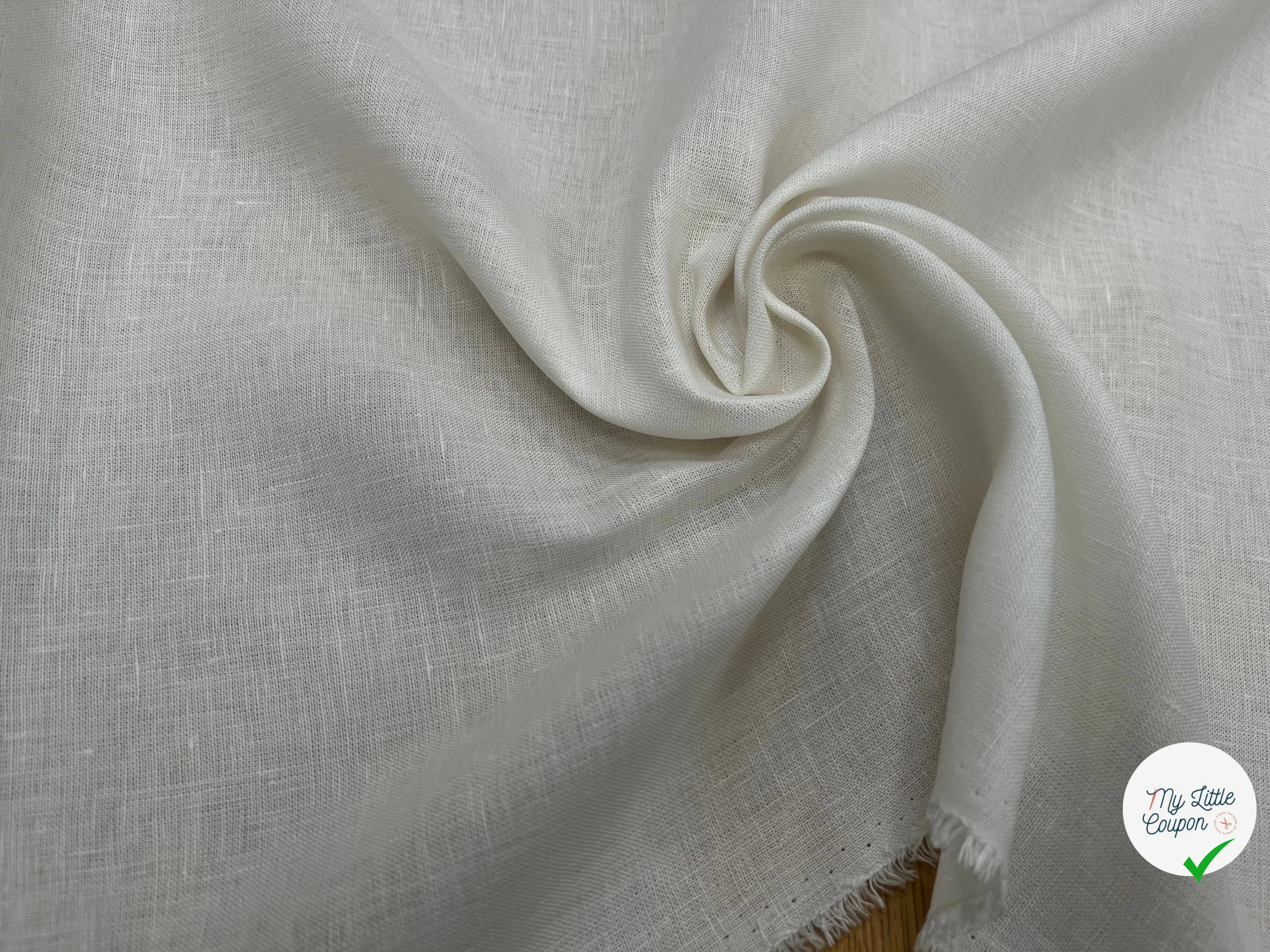 (CHUTE)LIN UNI BLANC CASSÉ - My Little Coupon