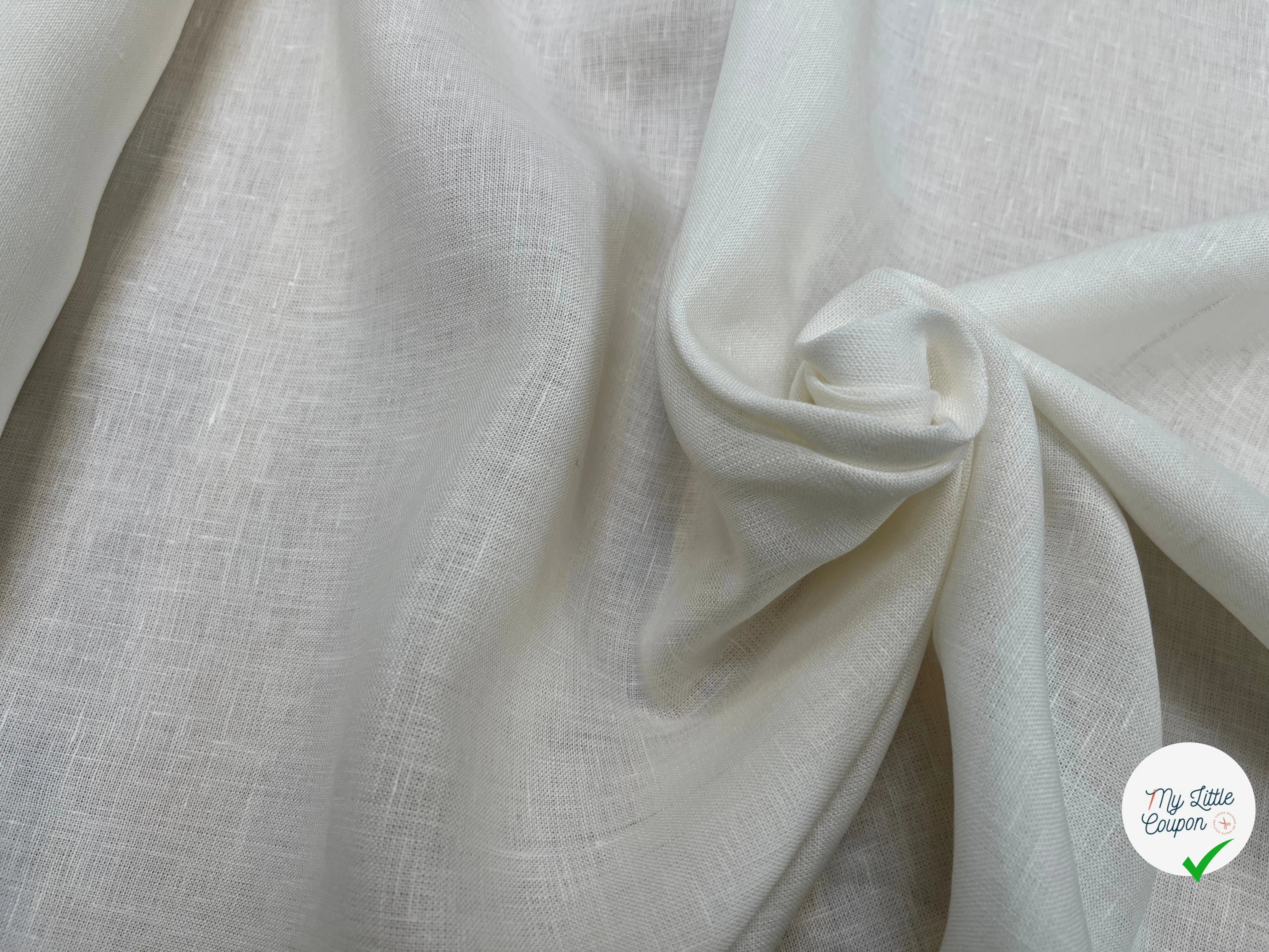 (CHUTE)LIN UNI BLANC CASSÉ - My Little Coupon