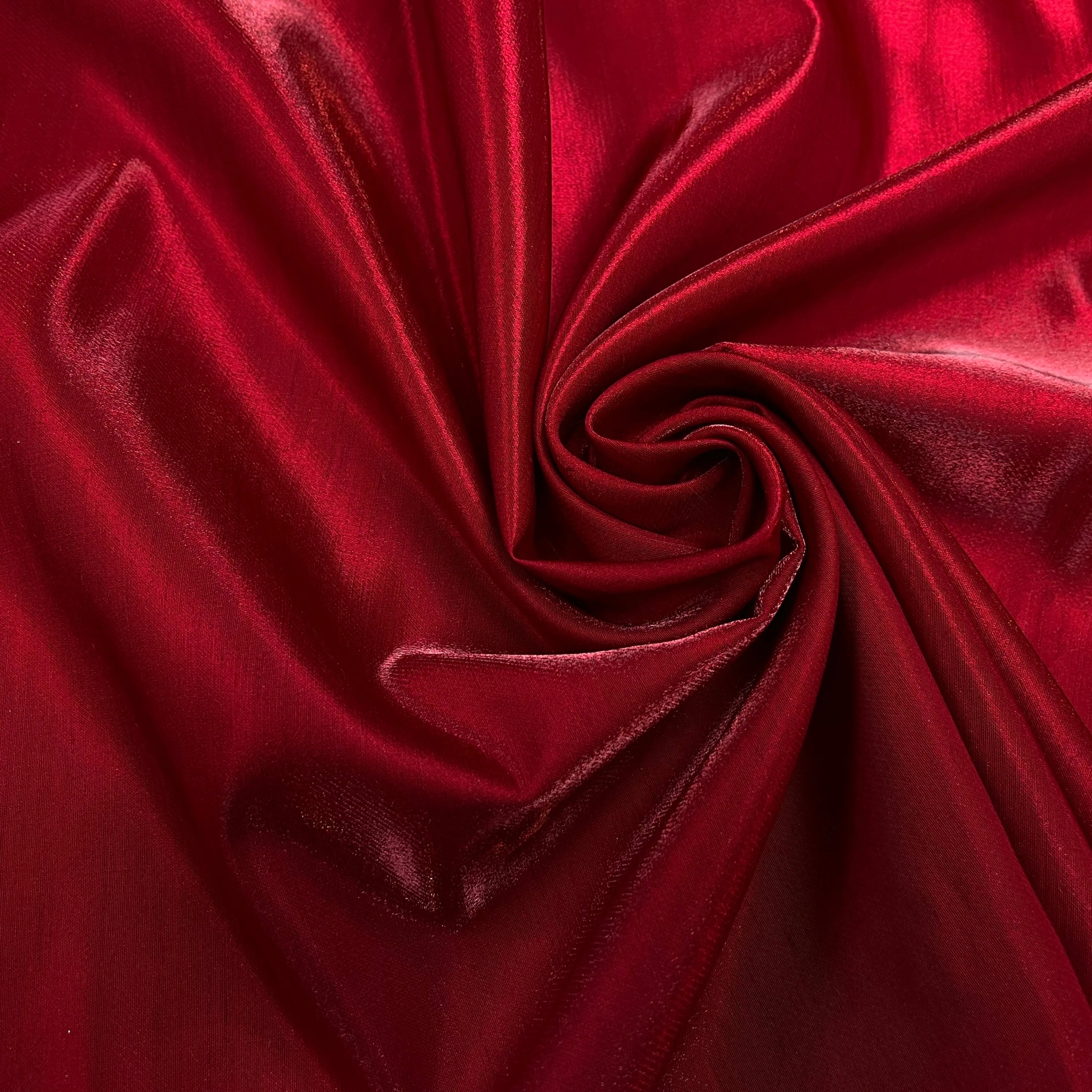 (CHUTE)MOIRÉ VISCOSE ROUGE - My Little Coupon