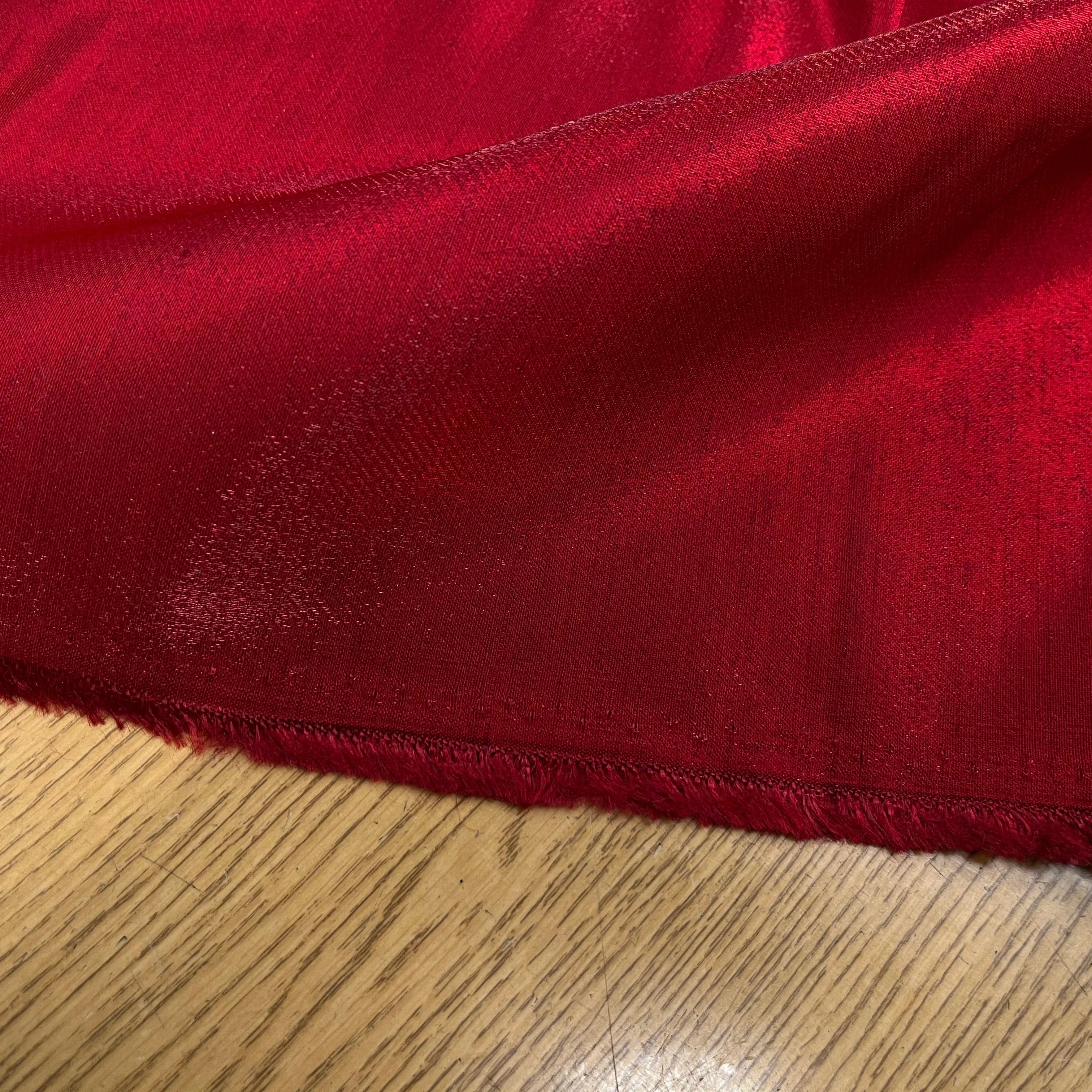 (CHUTE)MOIRÉ VISCOSE ROUGE - My Little Coupon