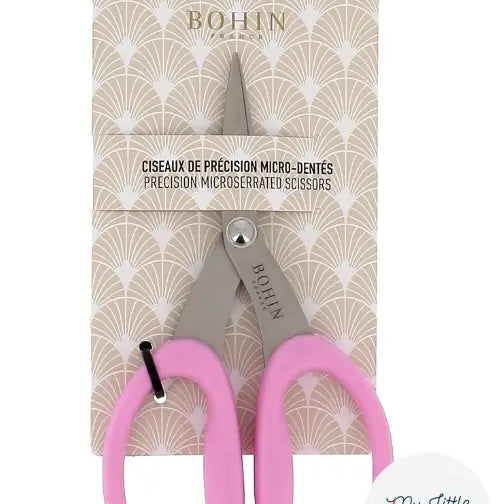 CISEAUX DE PRÉCISION MICRO-DENTÉS ROSE - My Little Coupon